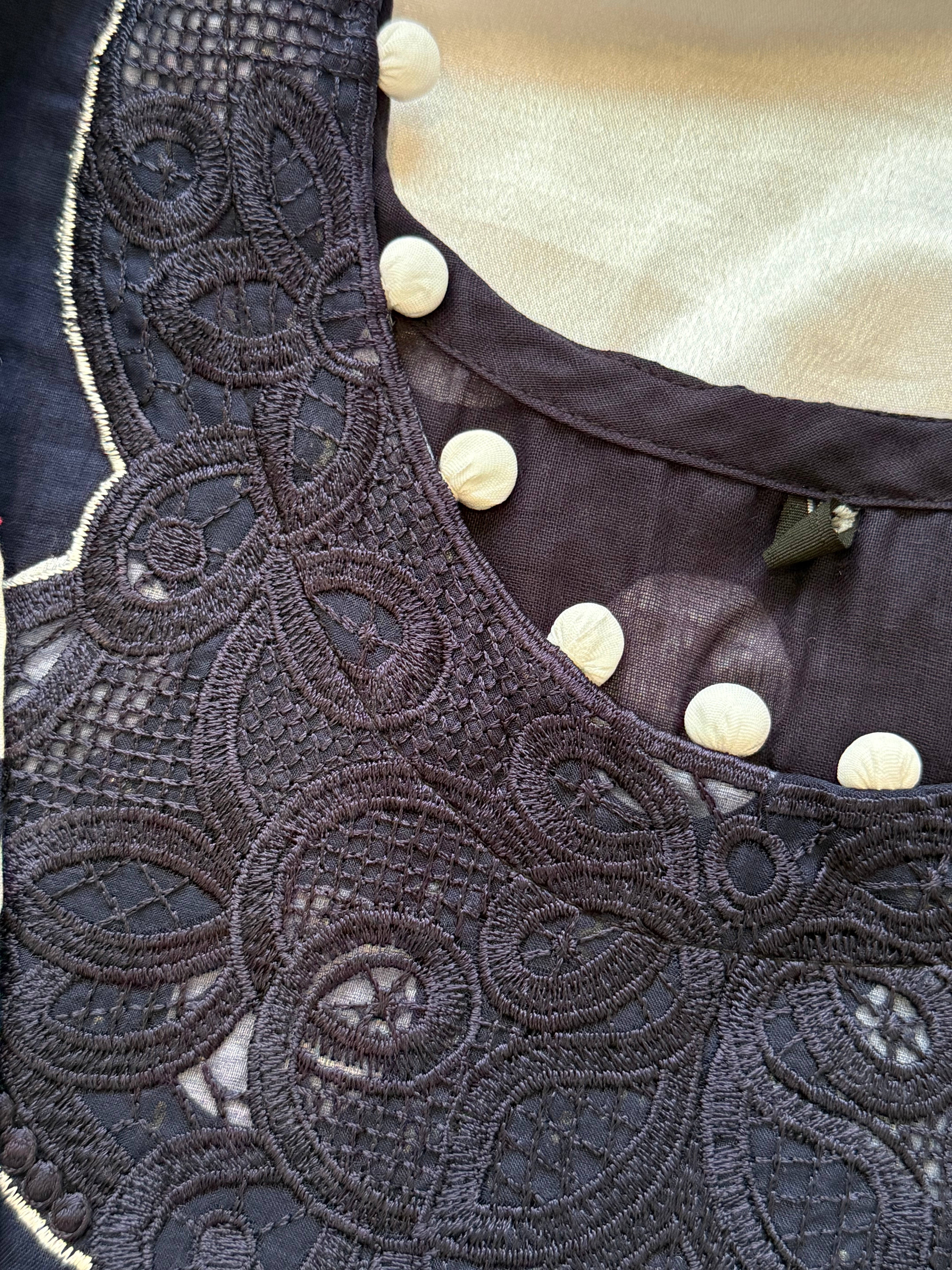 POLKA DOT PATCH FARSHI SHALWAR SUIT 4