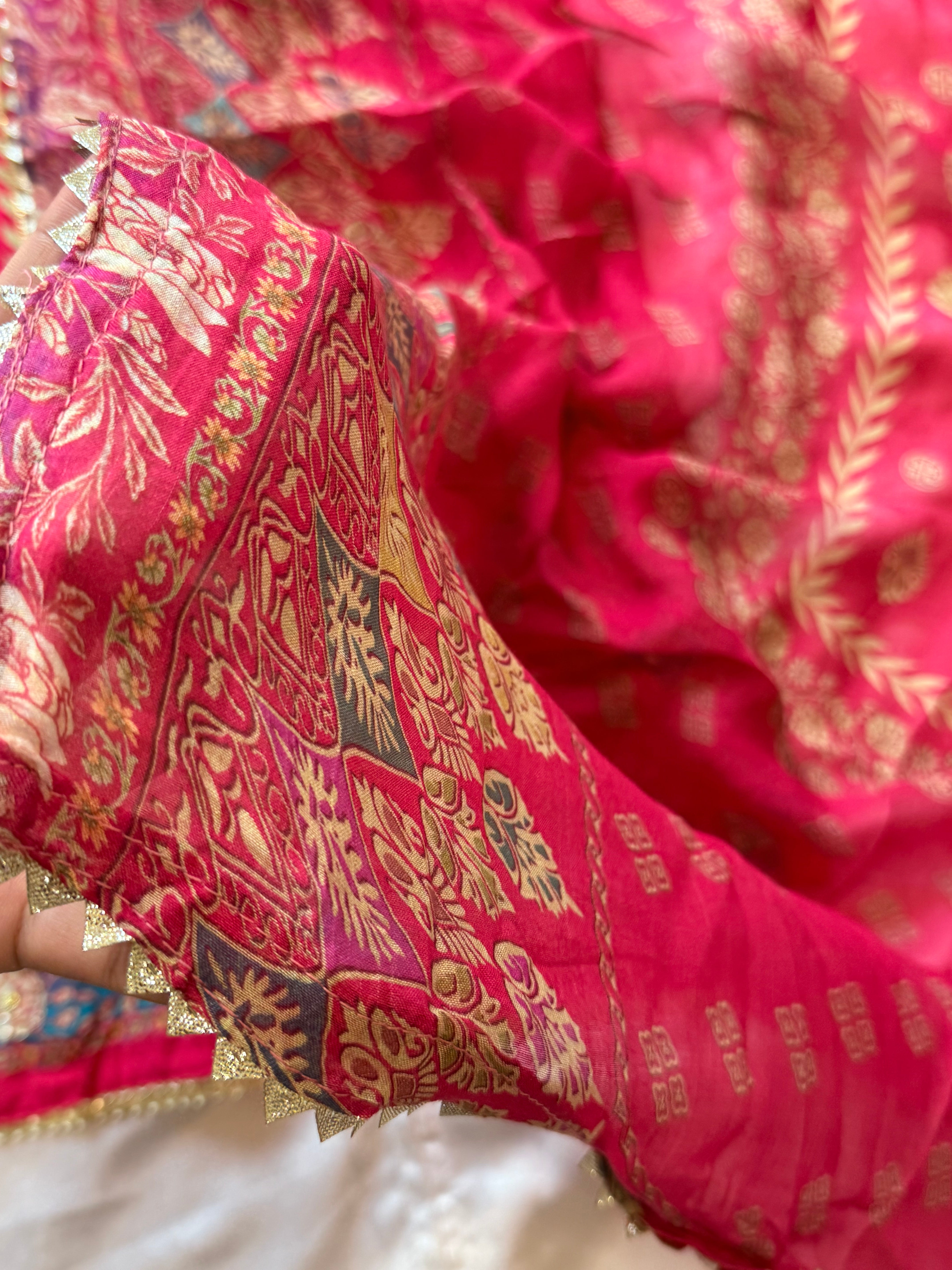 MUSLIN FARSHI SHALWAR SUIT Q