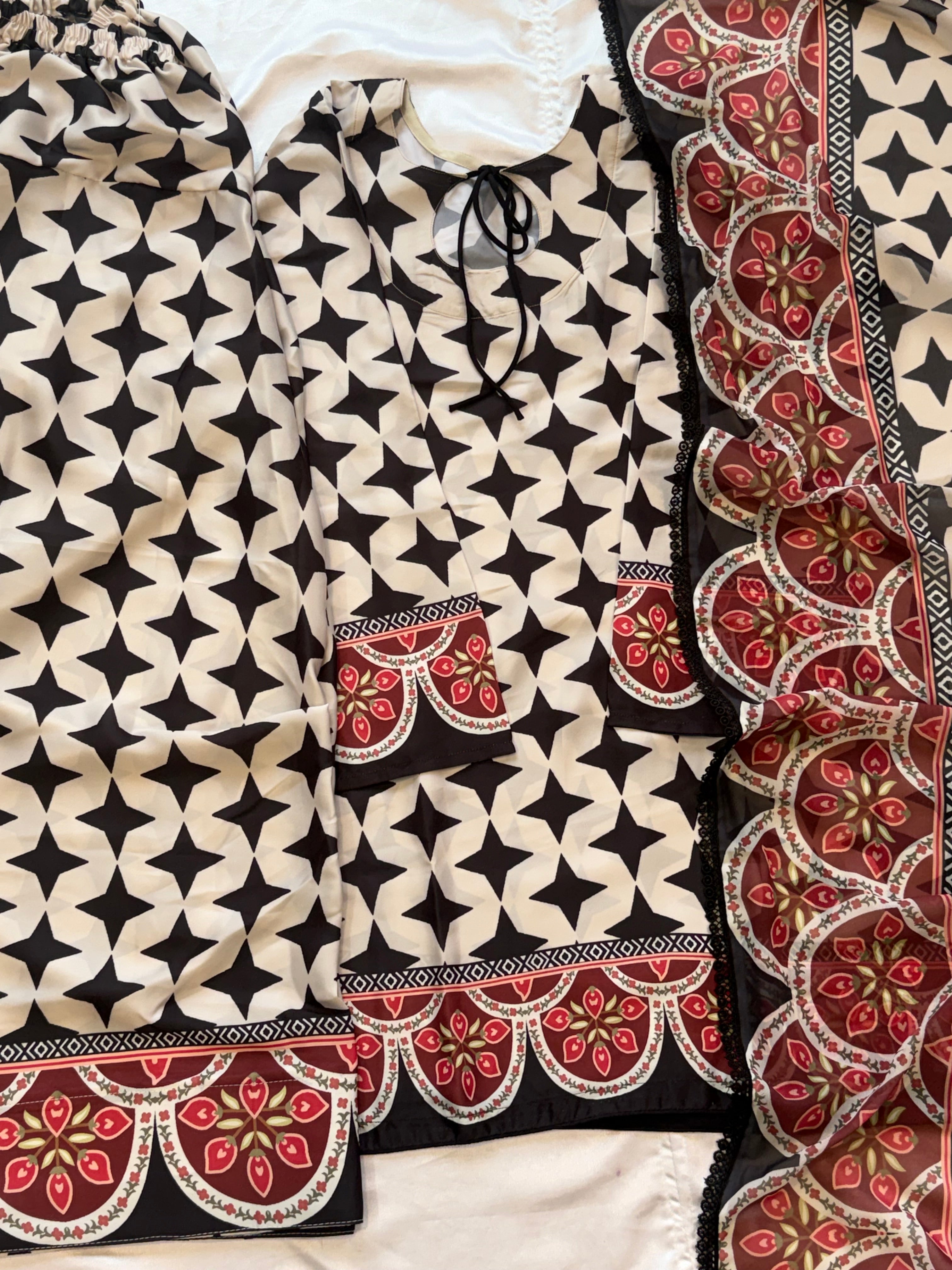 SATIN FARSHI SHALWAR SUIT 2