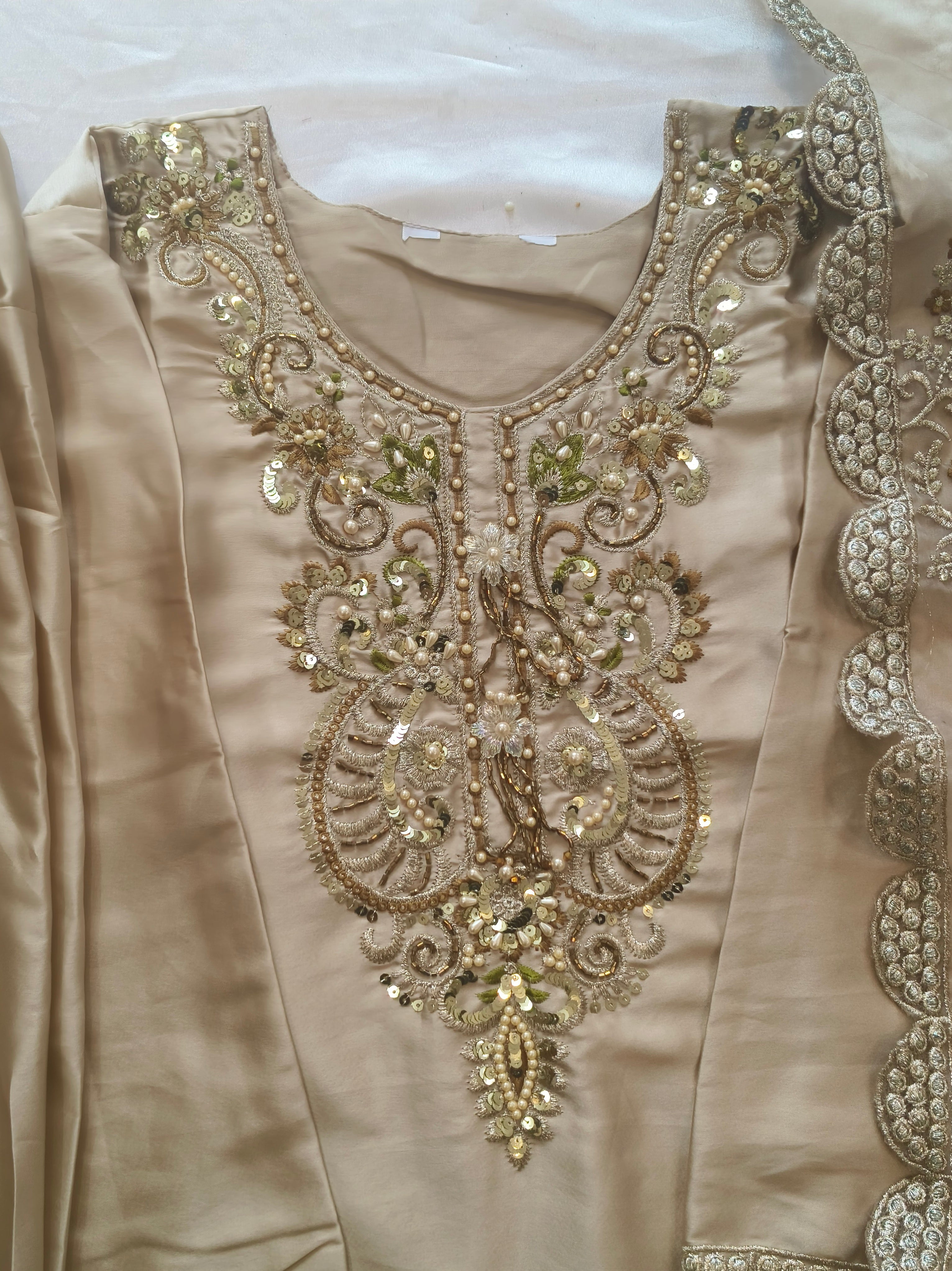 SATIN FARSHI SHALWAR SUIT 3 Q
