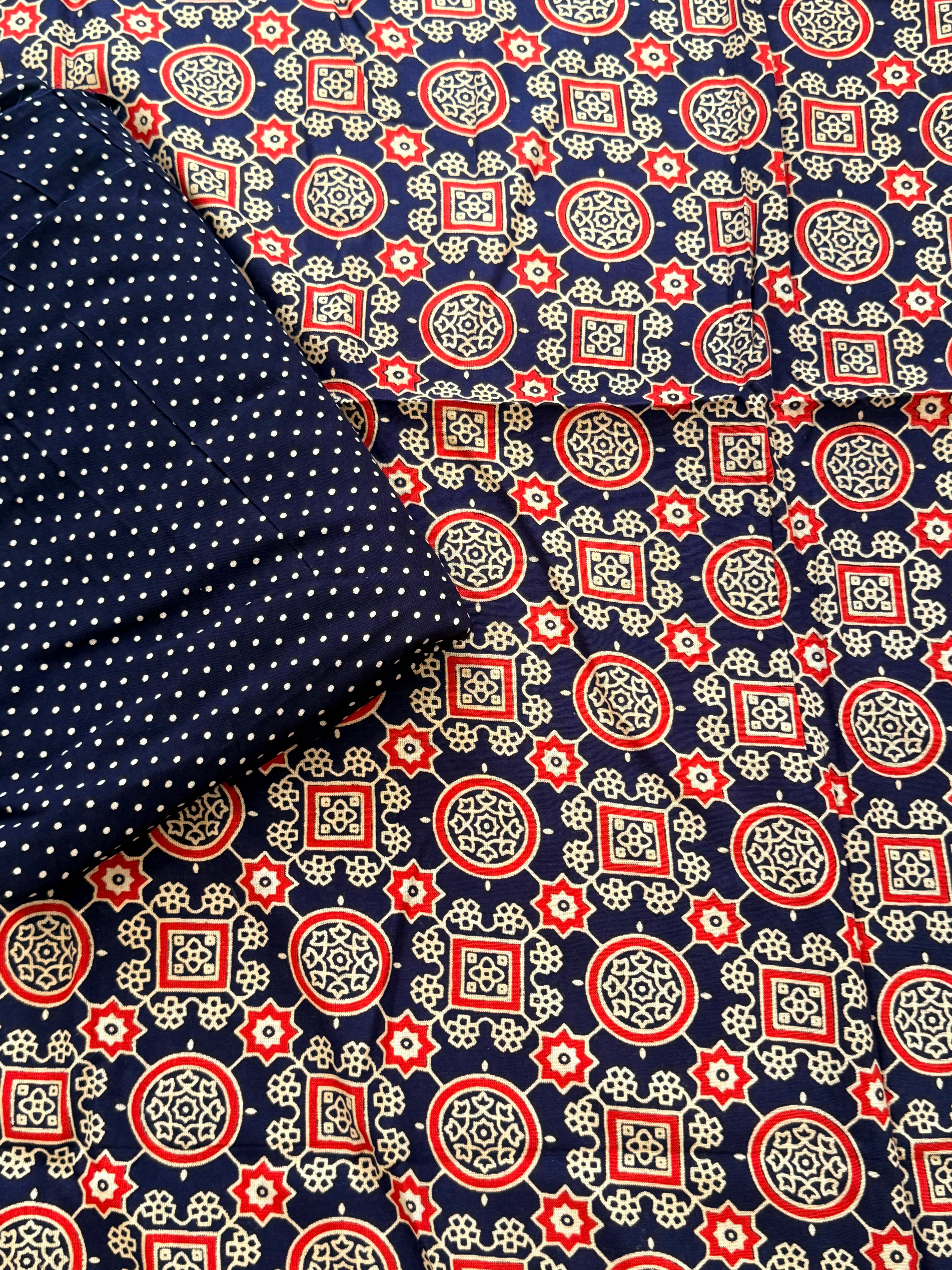 AJRAK COTTON PRINTED SUIT 1