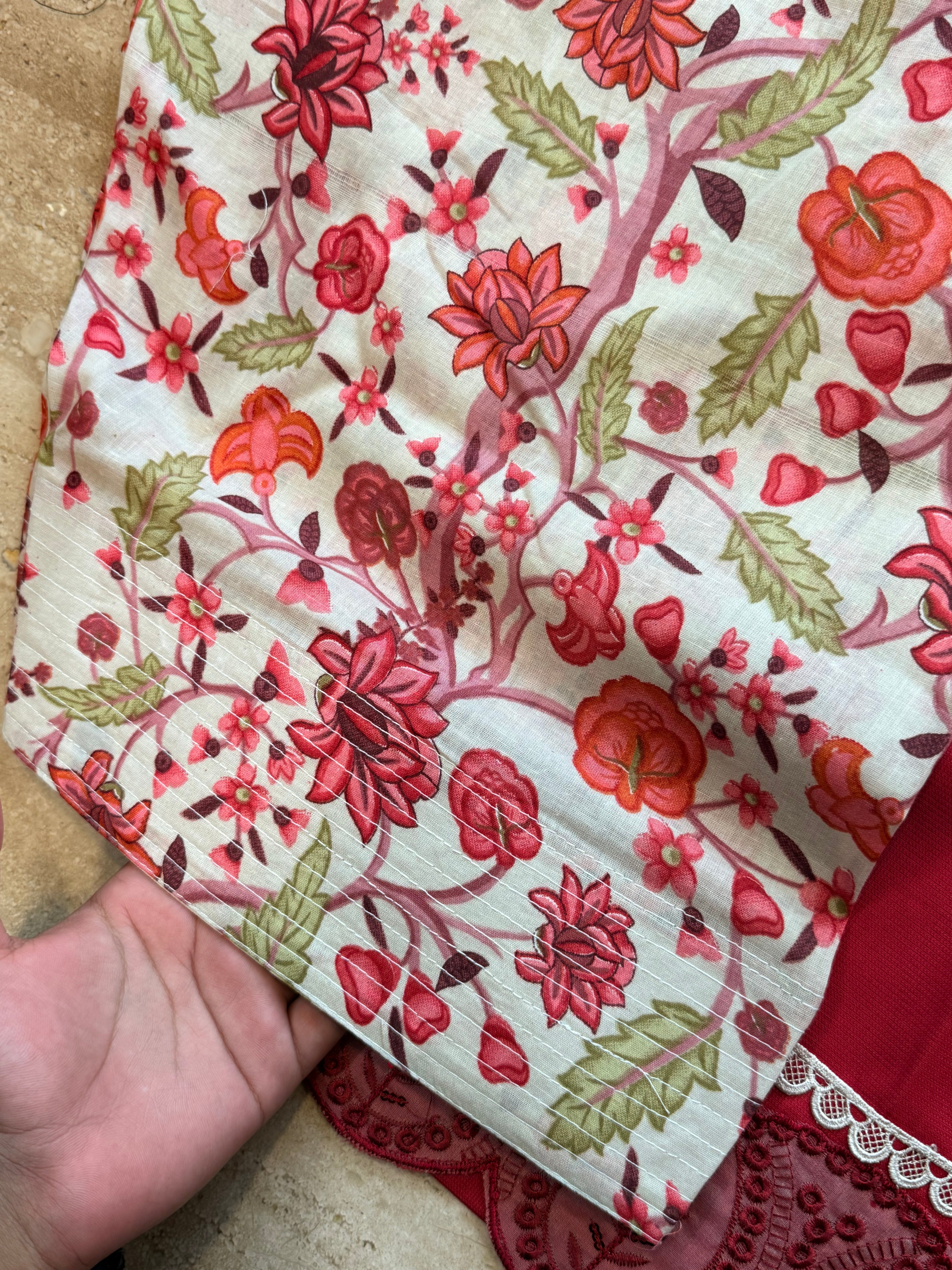 ANISA COTTON PATCH FARSHI SHALWAR SUIT