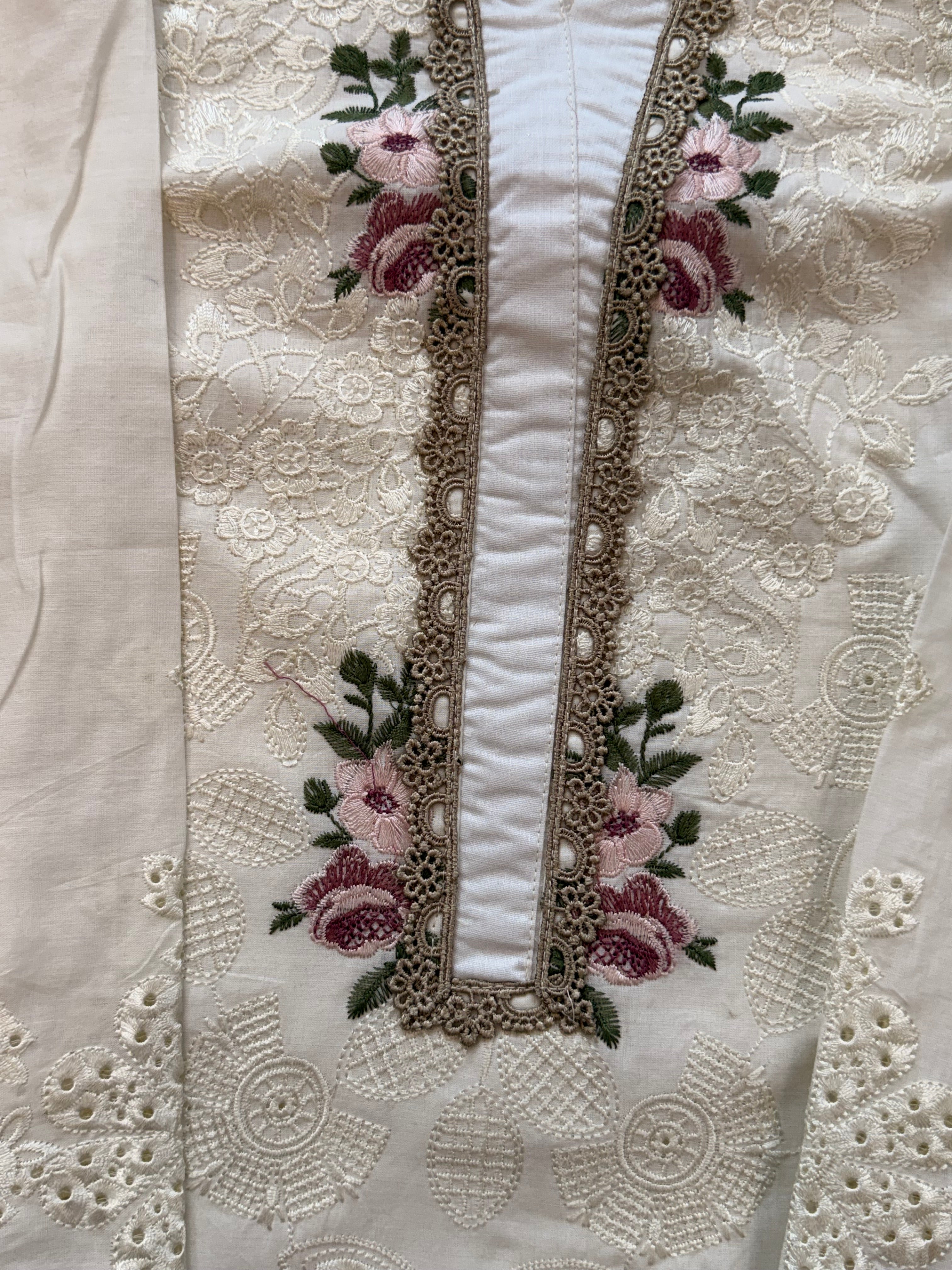 YUMNA OFF-WHITE READYMADE SUIT