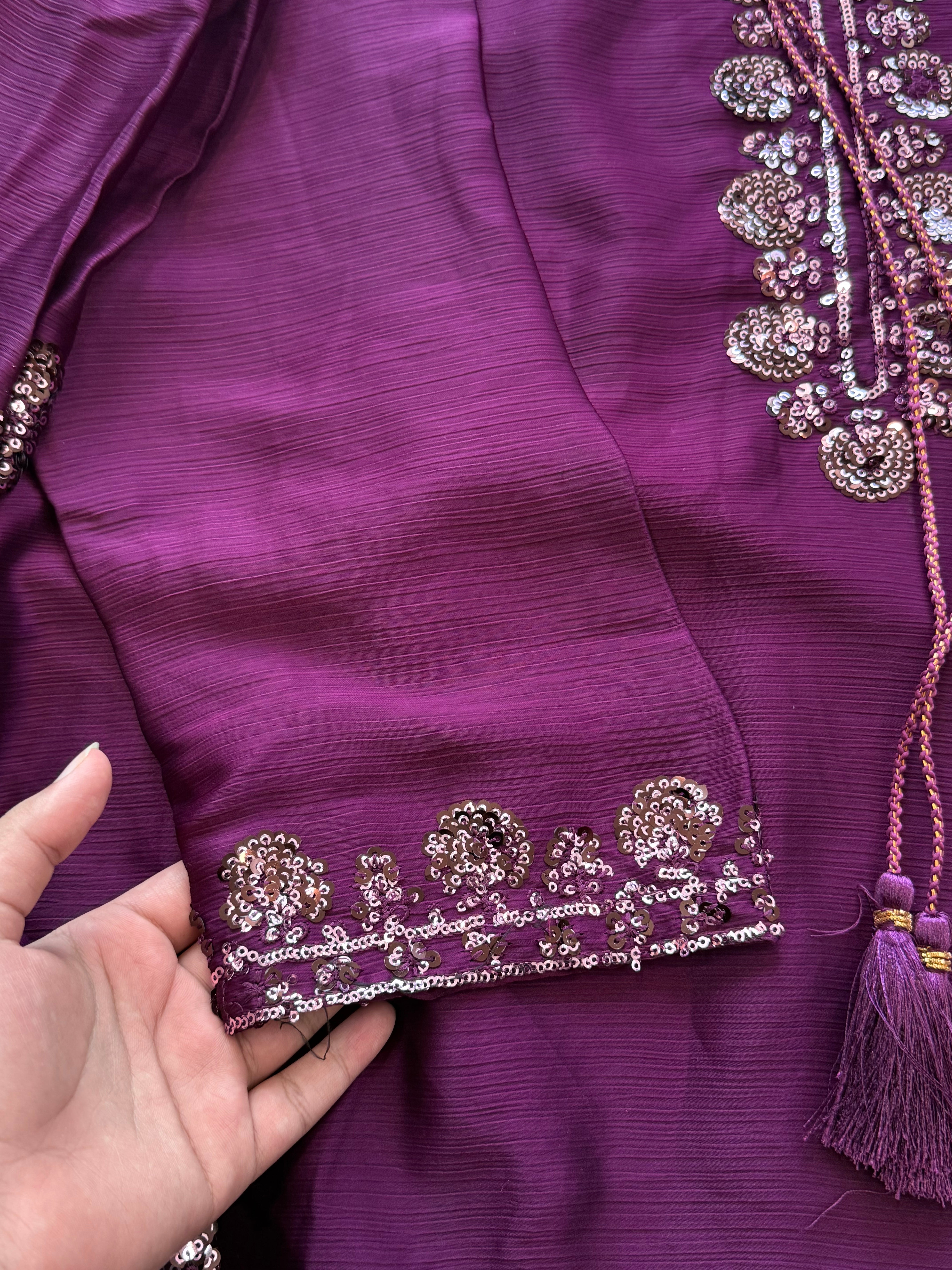 CHIFFON FARSHI SHALWAR SUIT 1