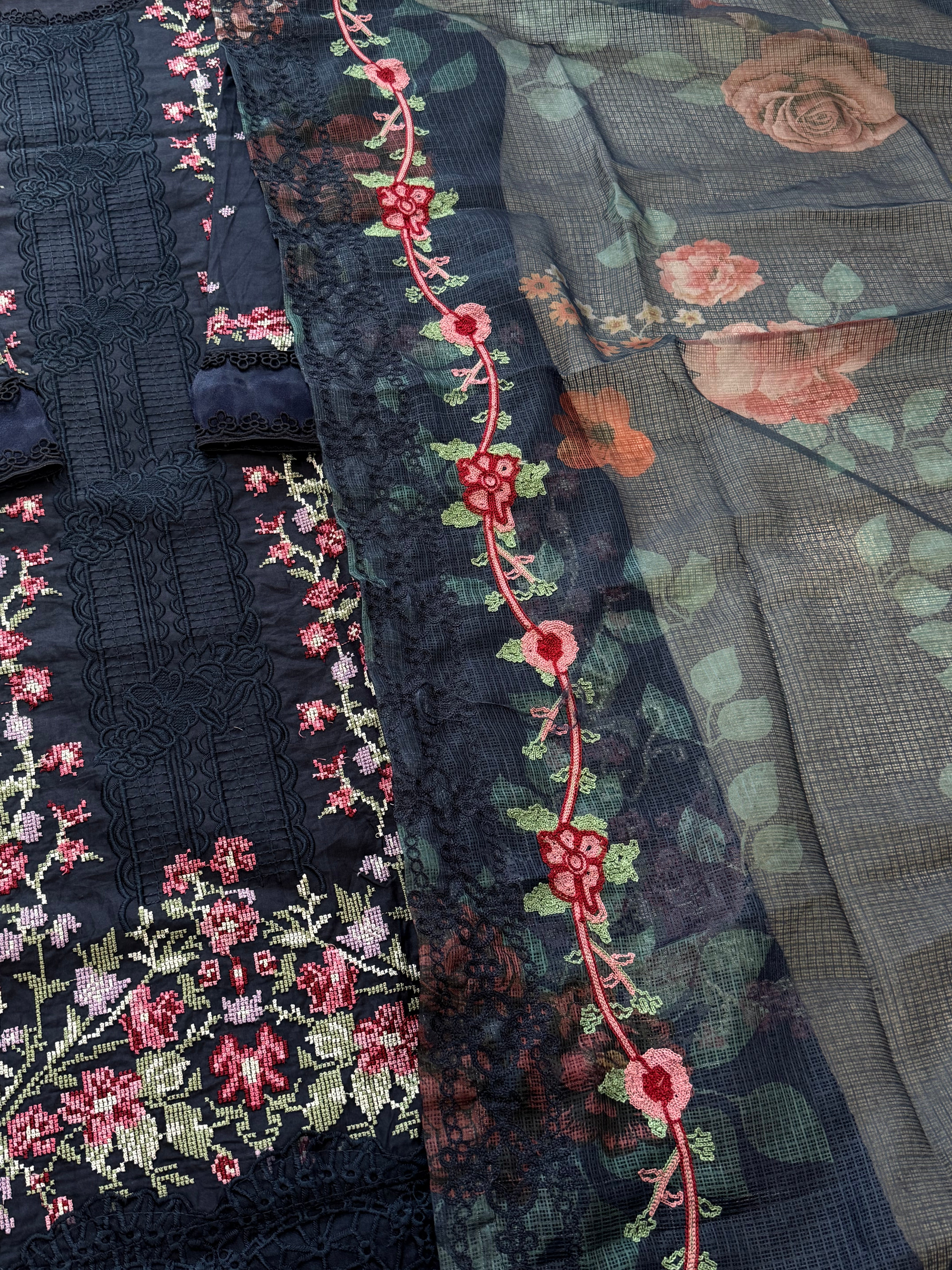 HANIA BLUE READYMADE SUIT Q