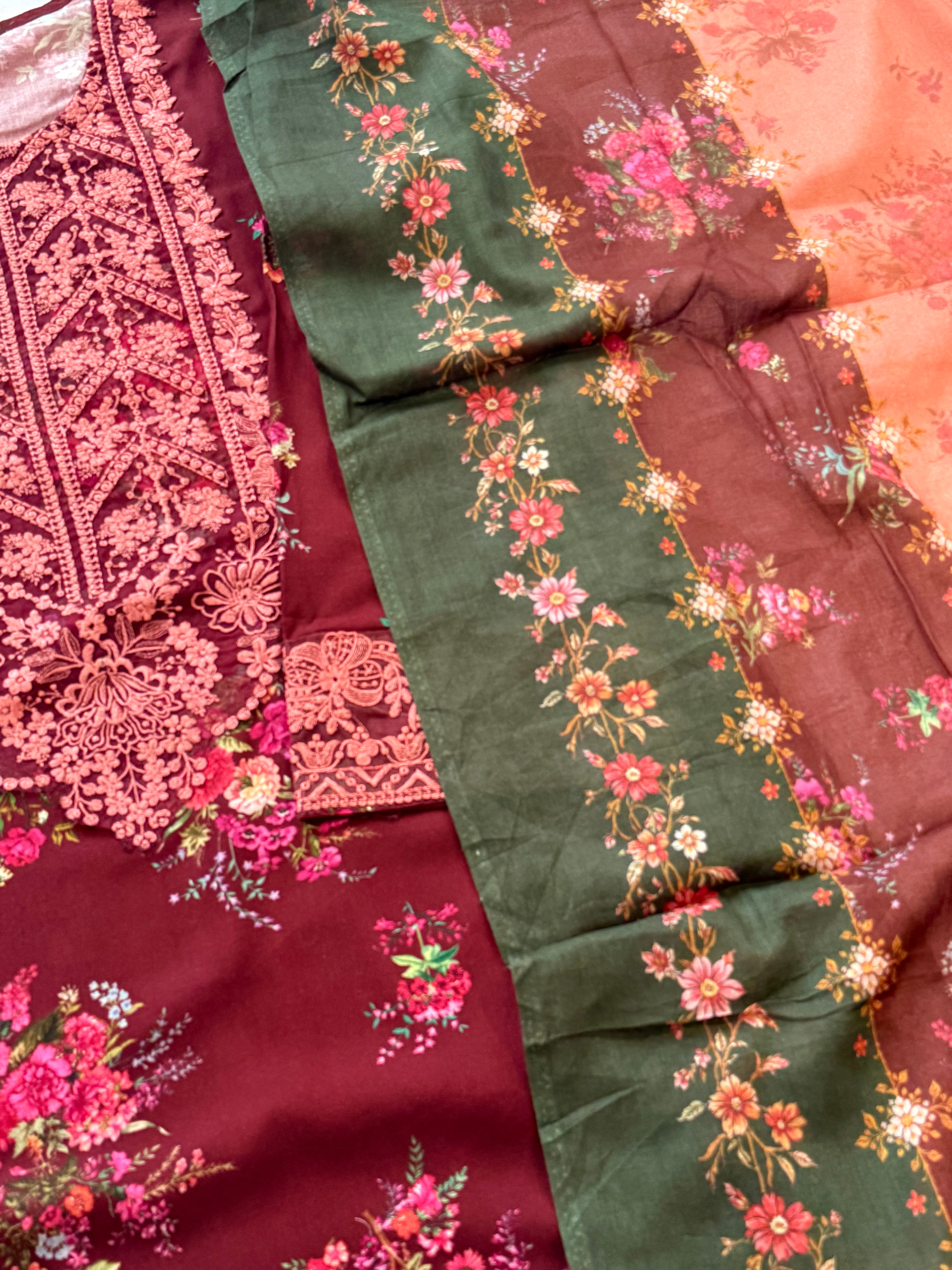 BAROQUE PATCH FARSHI SHALWAR SUIT 2