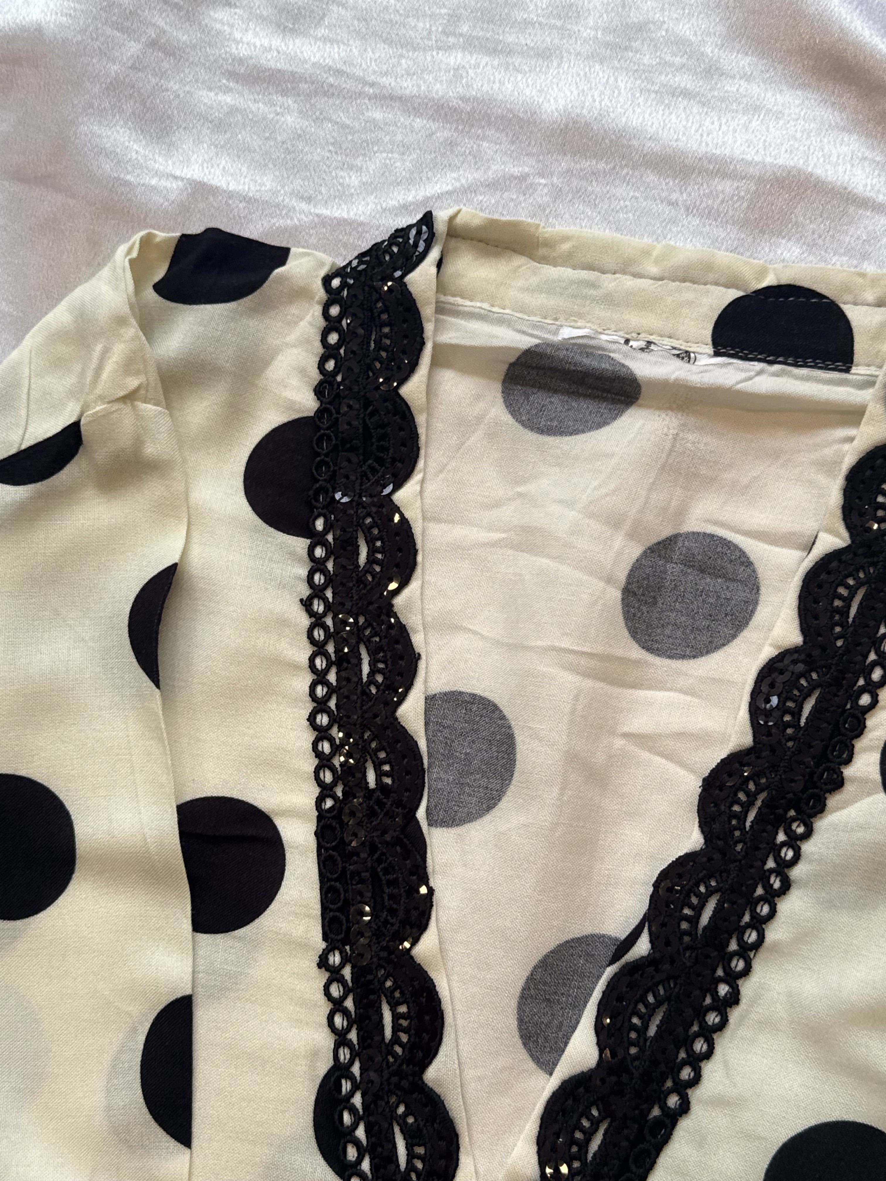 POLKA DOT RAYON SUIT