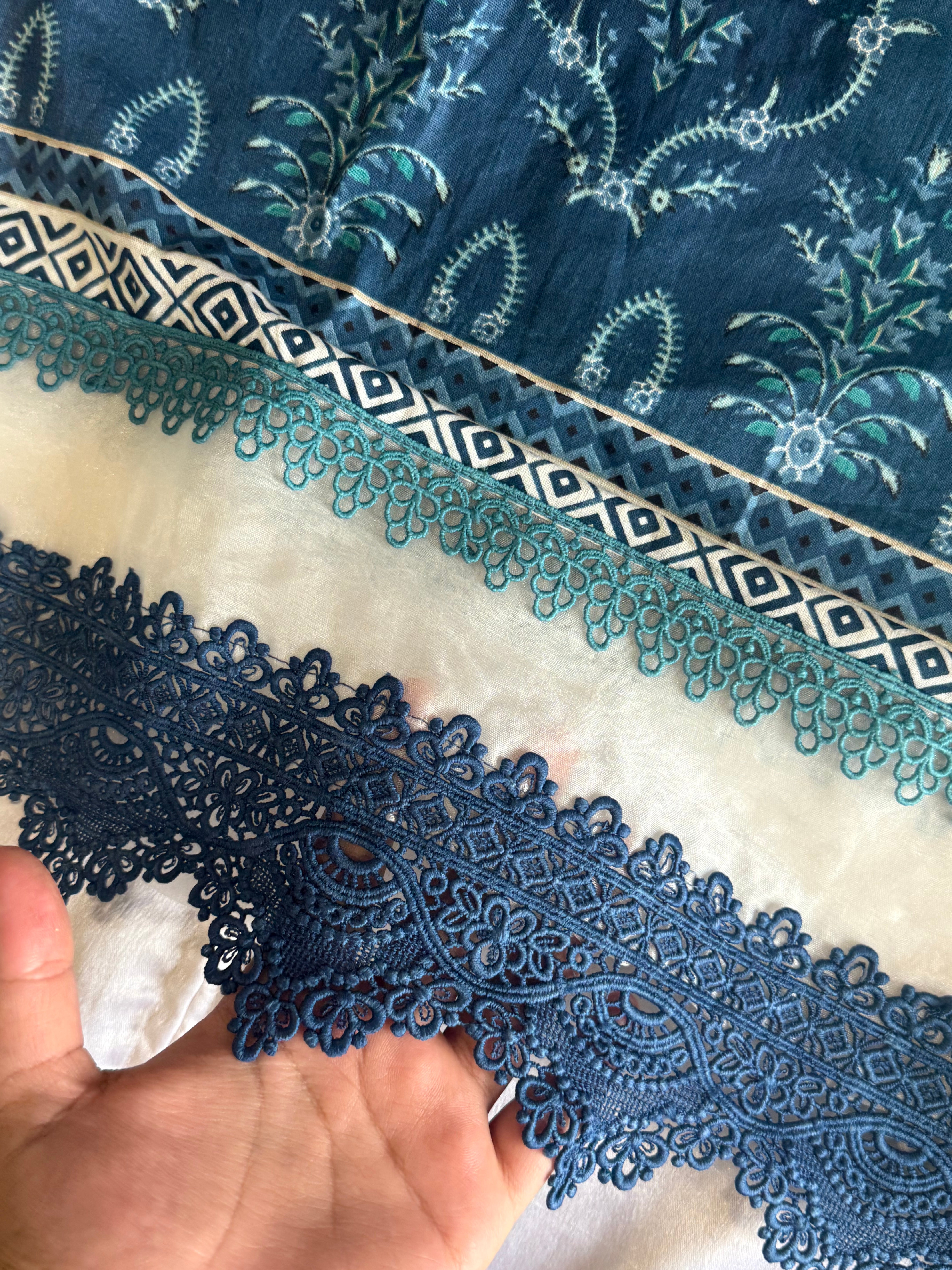 DARK BLUE PATCH READYMADE SUIT