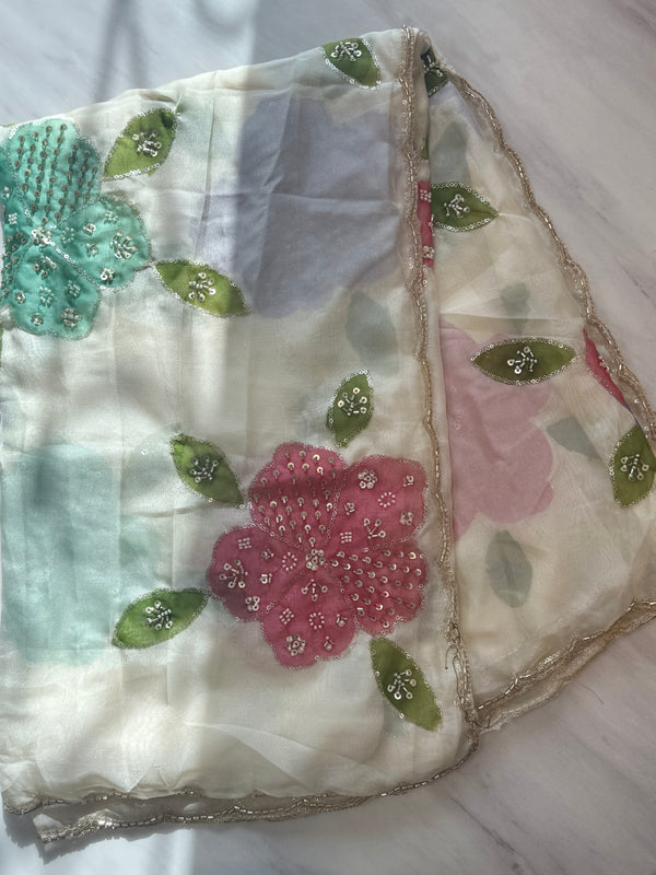 PAKISTANI FLORAL DUPATTA 5