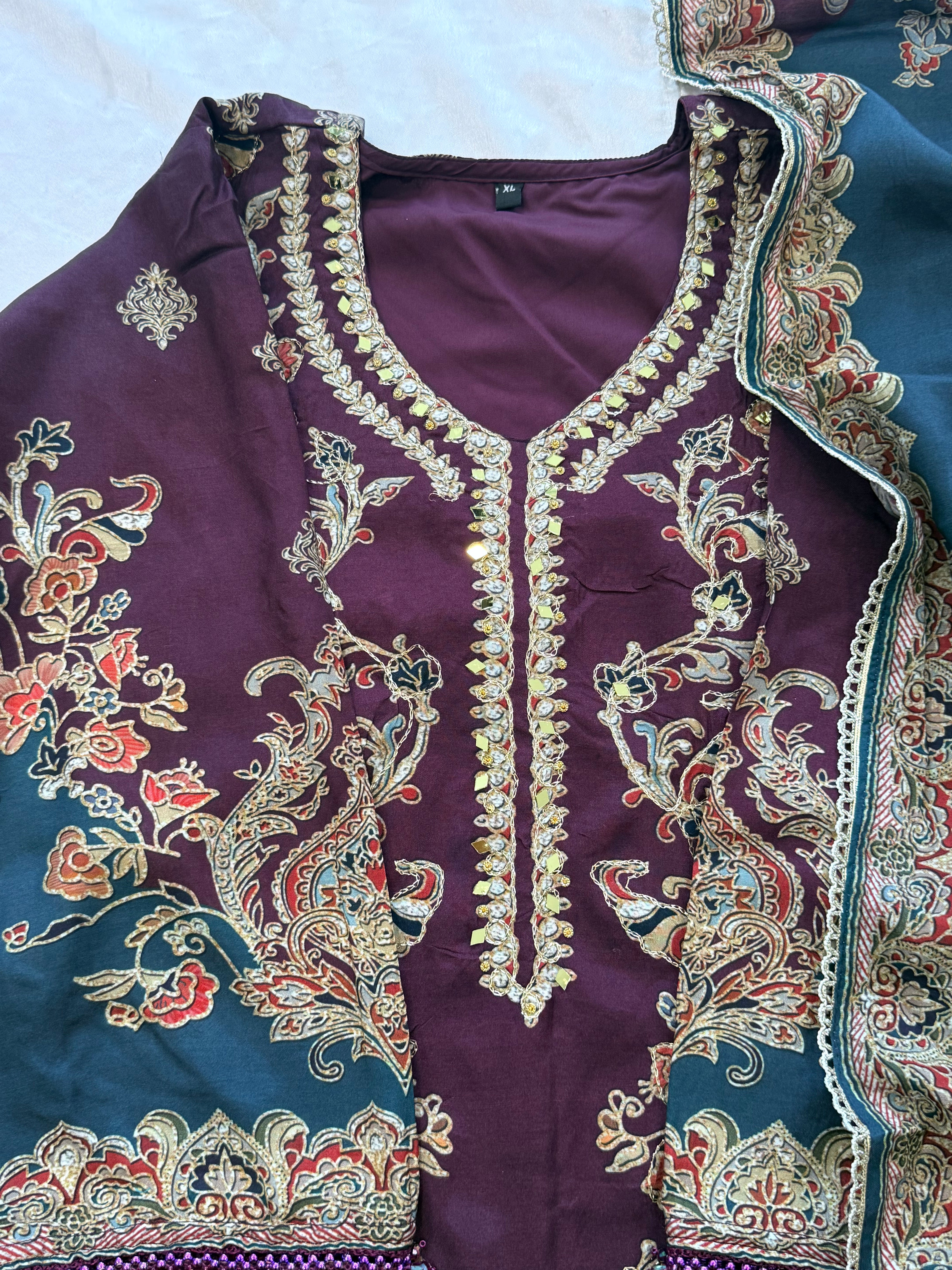 RAHI MUSLIN READYMADE SUIT 3