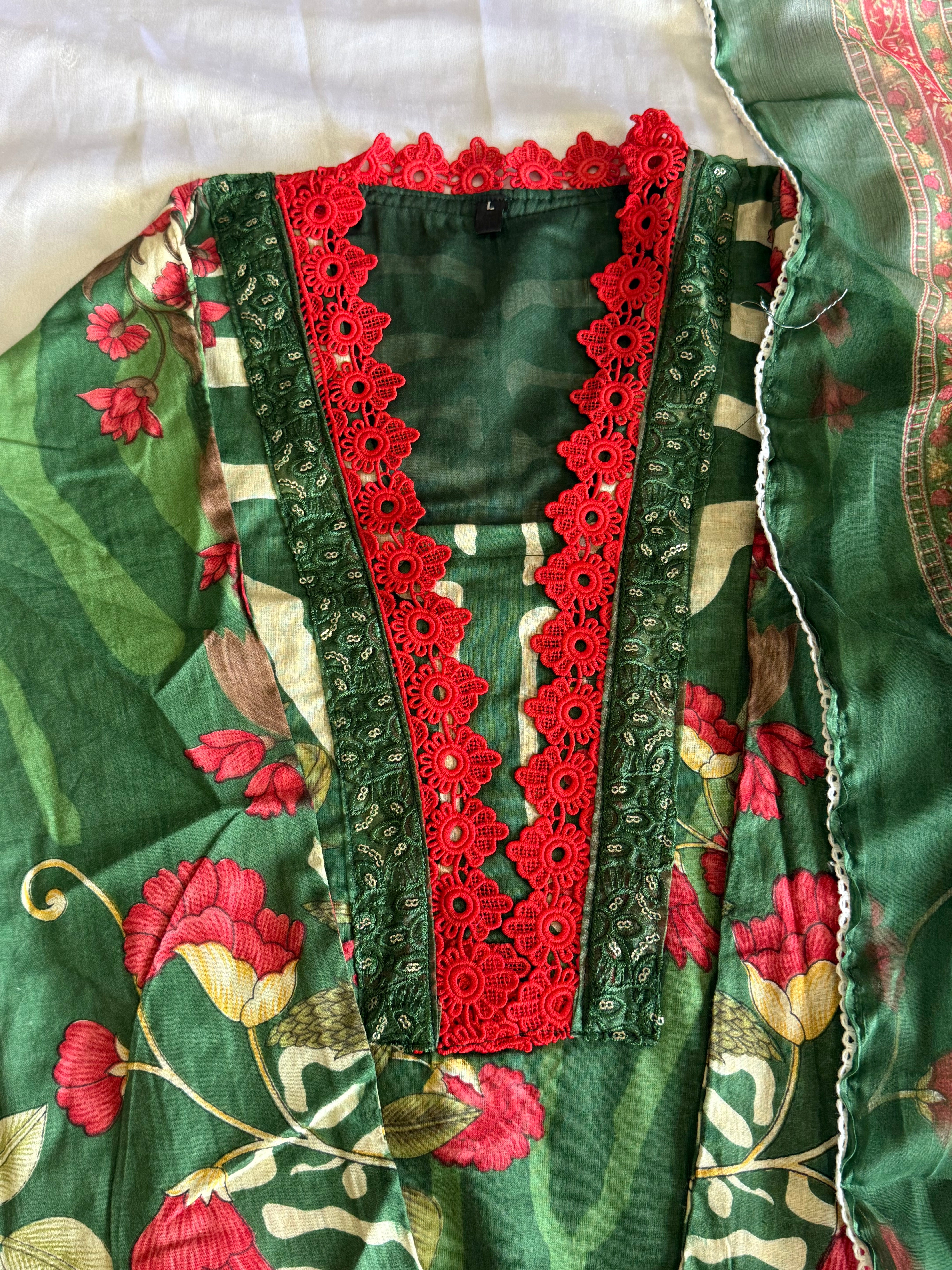 MARIA B COTTON PATCH READYMADE SUIT 5