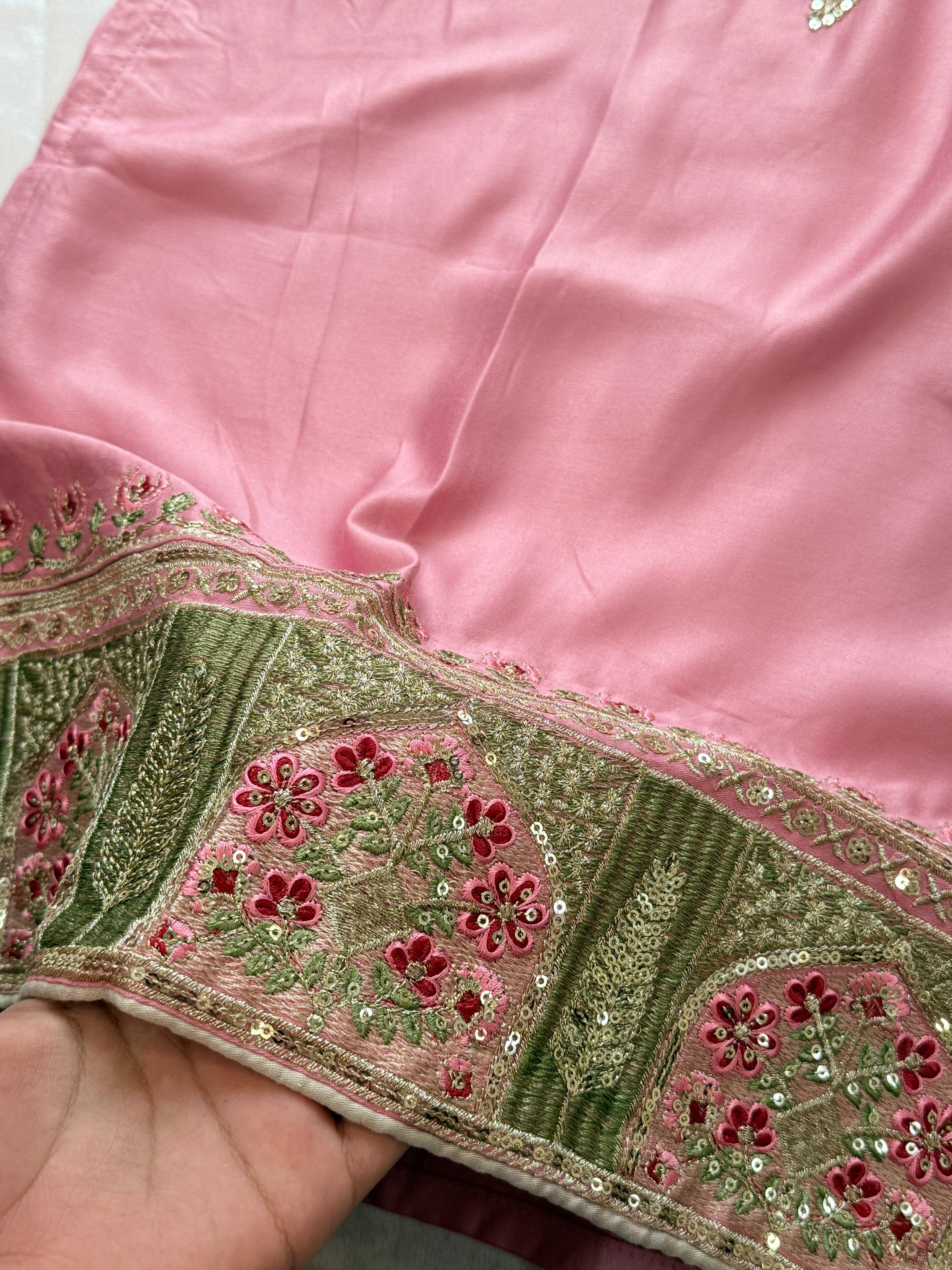 MARIAM SATIN EMBROIDERY SUIT