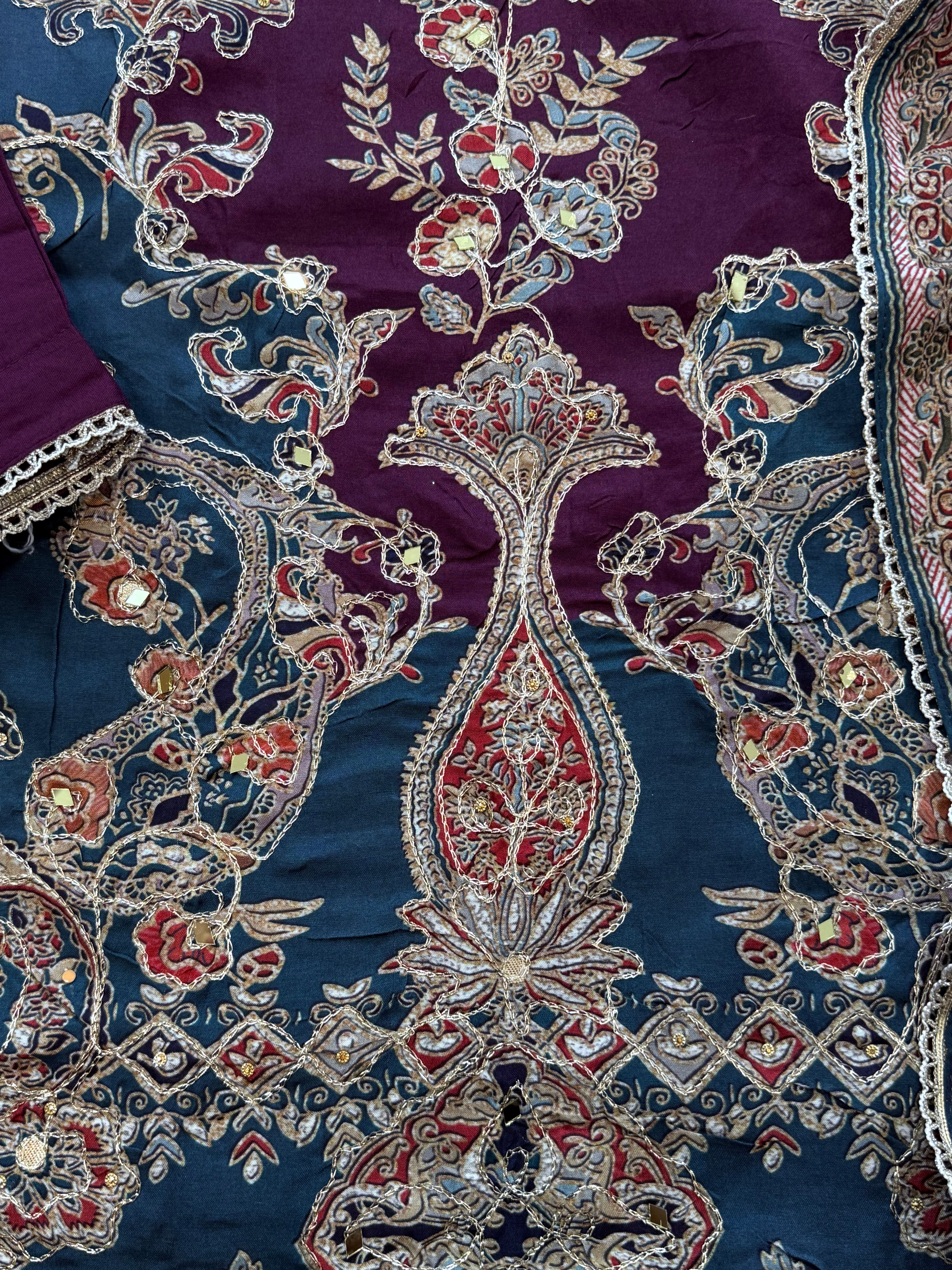 RAHI MUSLIN READYMADE SUIT 3
