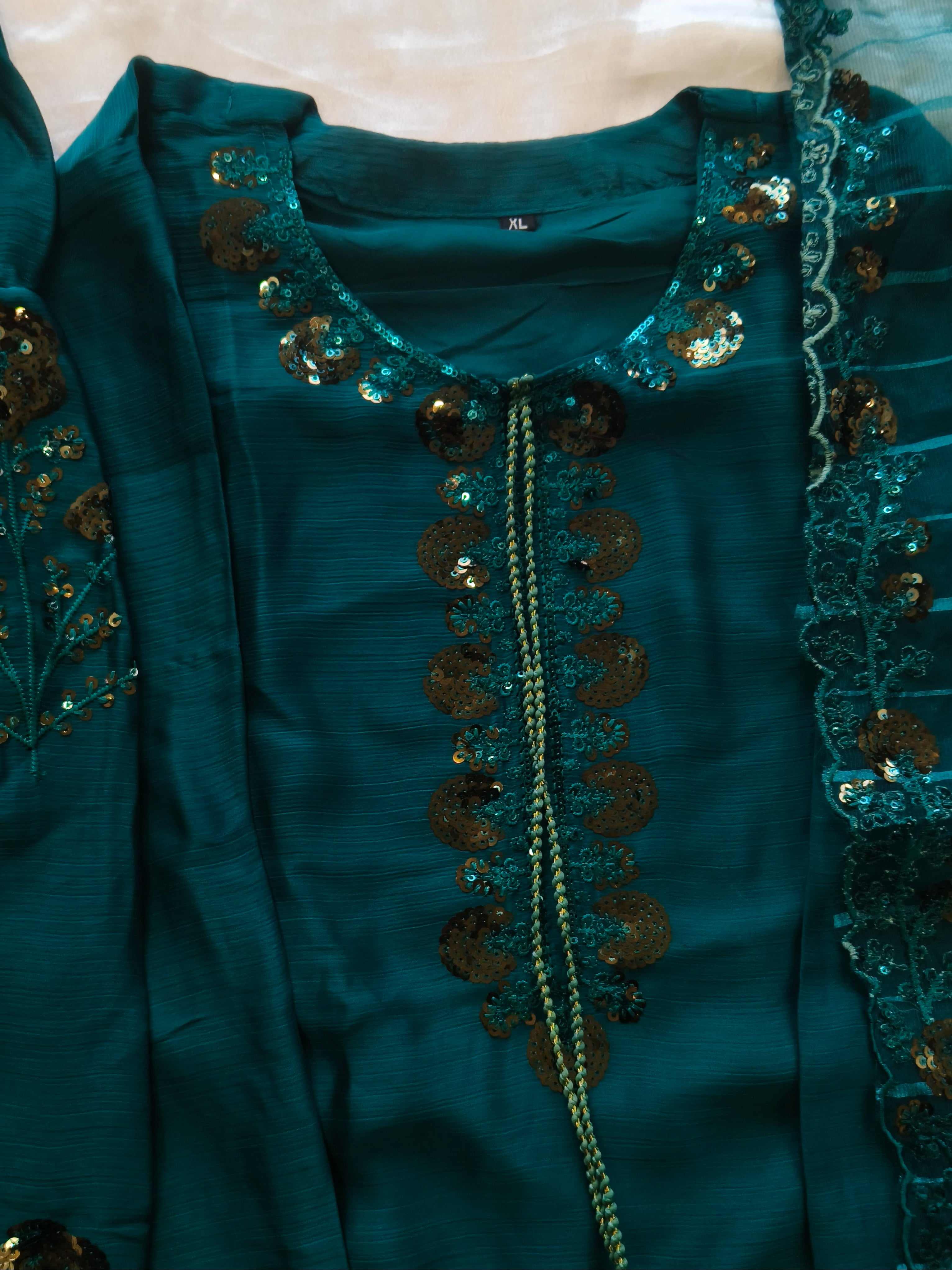 CHIFFON FARSHI SHALWAR SUIT 4