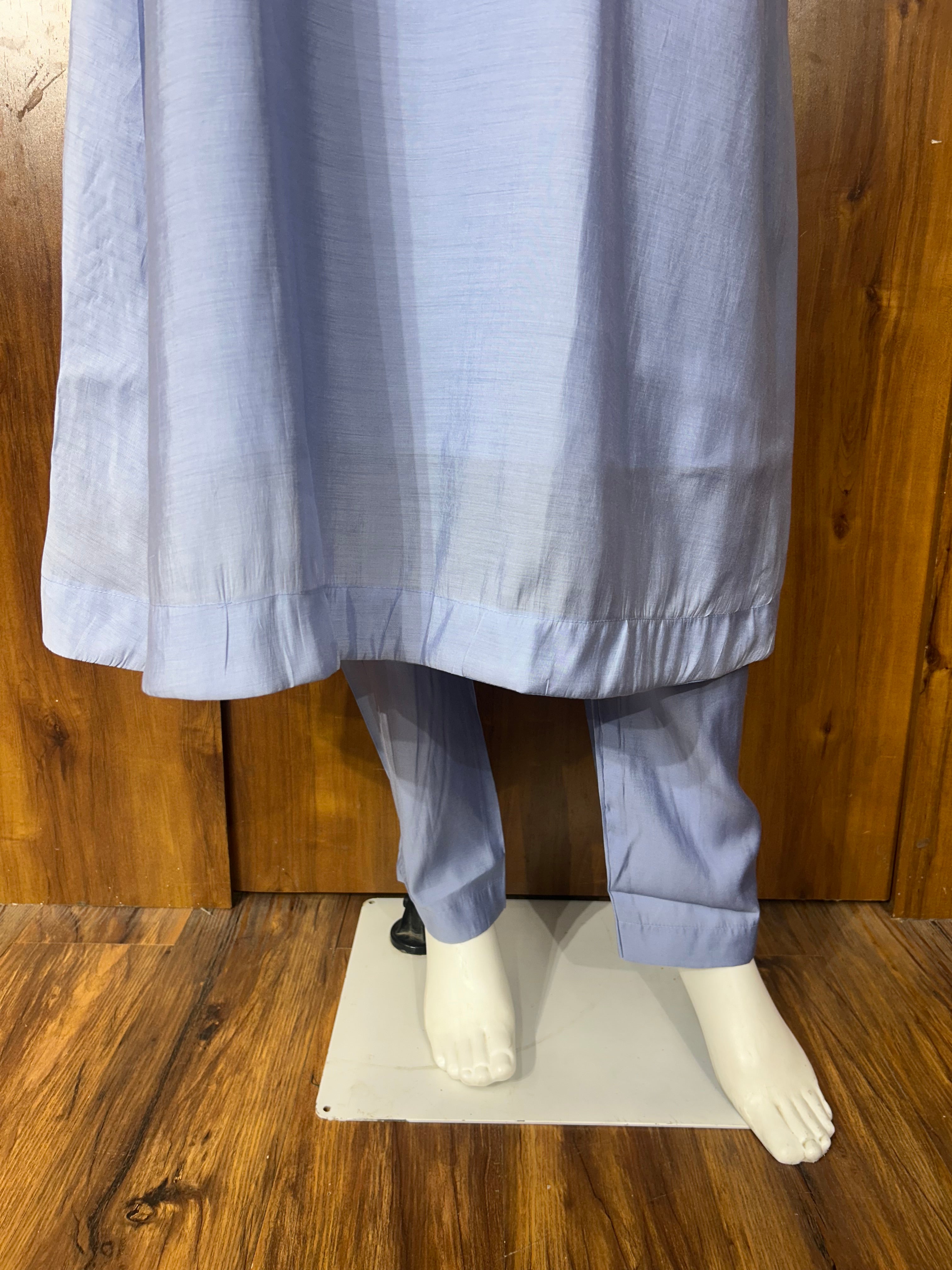 BLUE HANDWORK FROCK 7001 Q