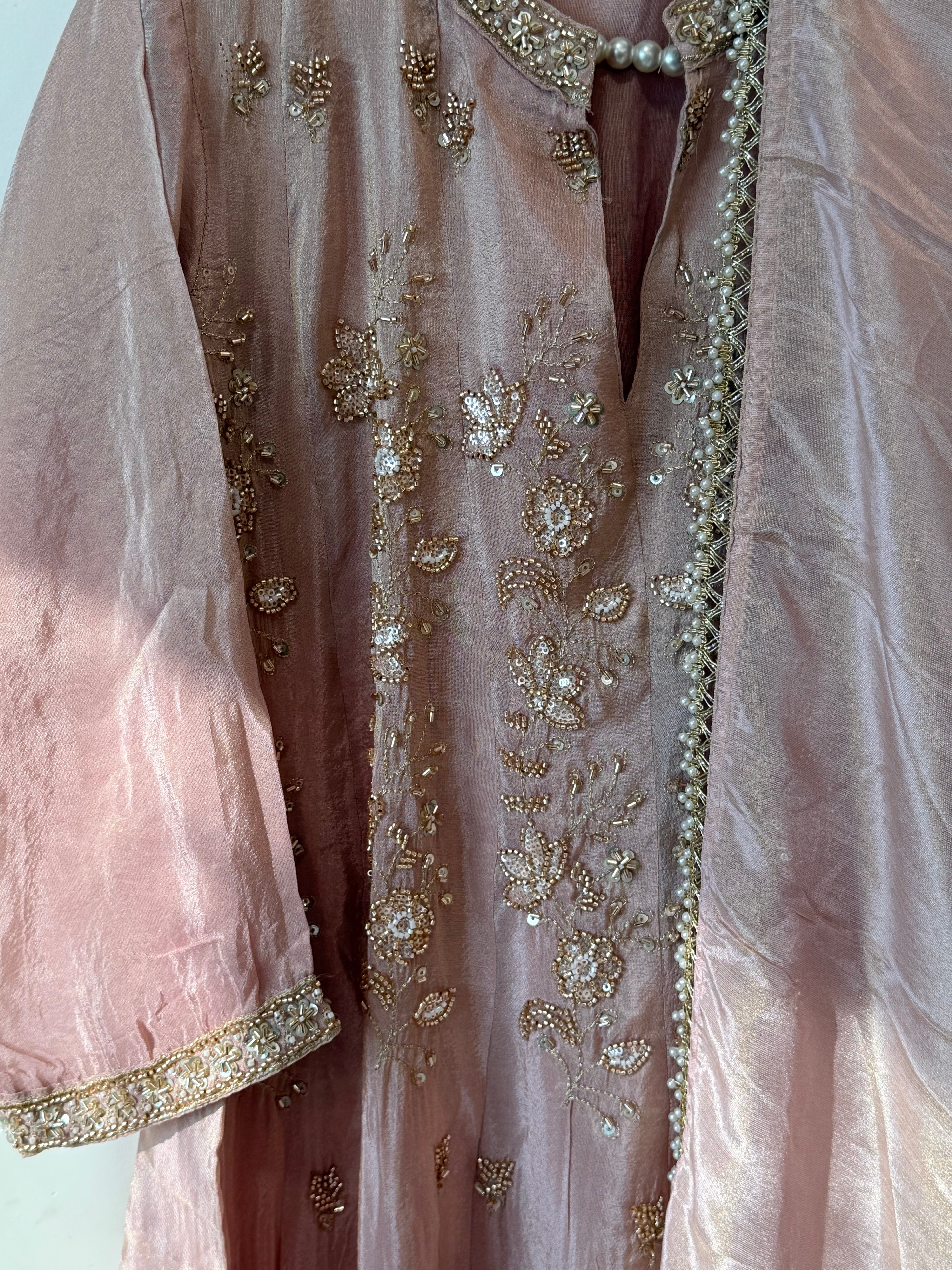 PARO PEACH HANDWORK FROCK 11 Q