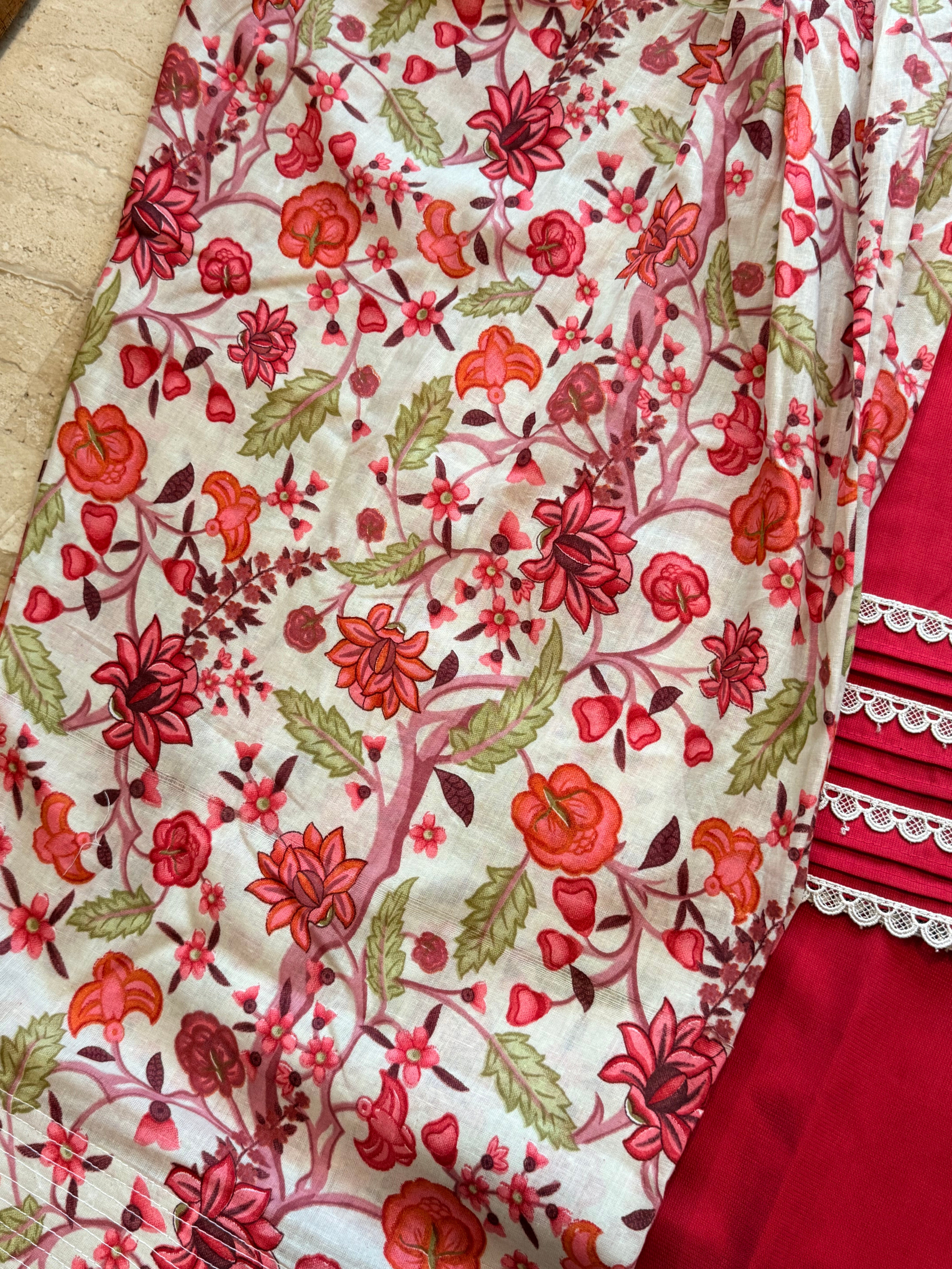 ANISA COTTON PATCH FARSHI SHALWAR SUIT