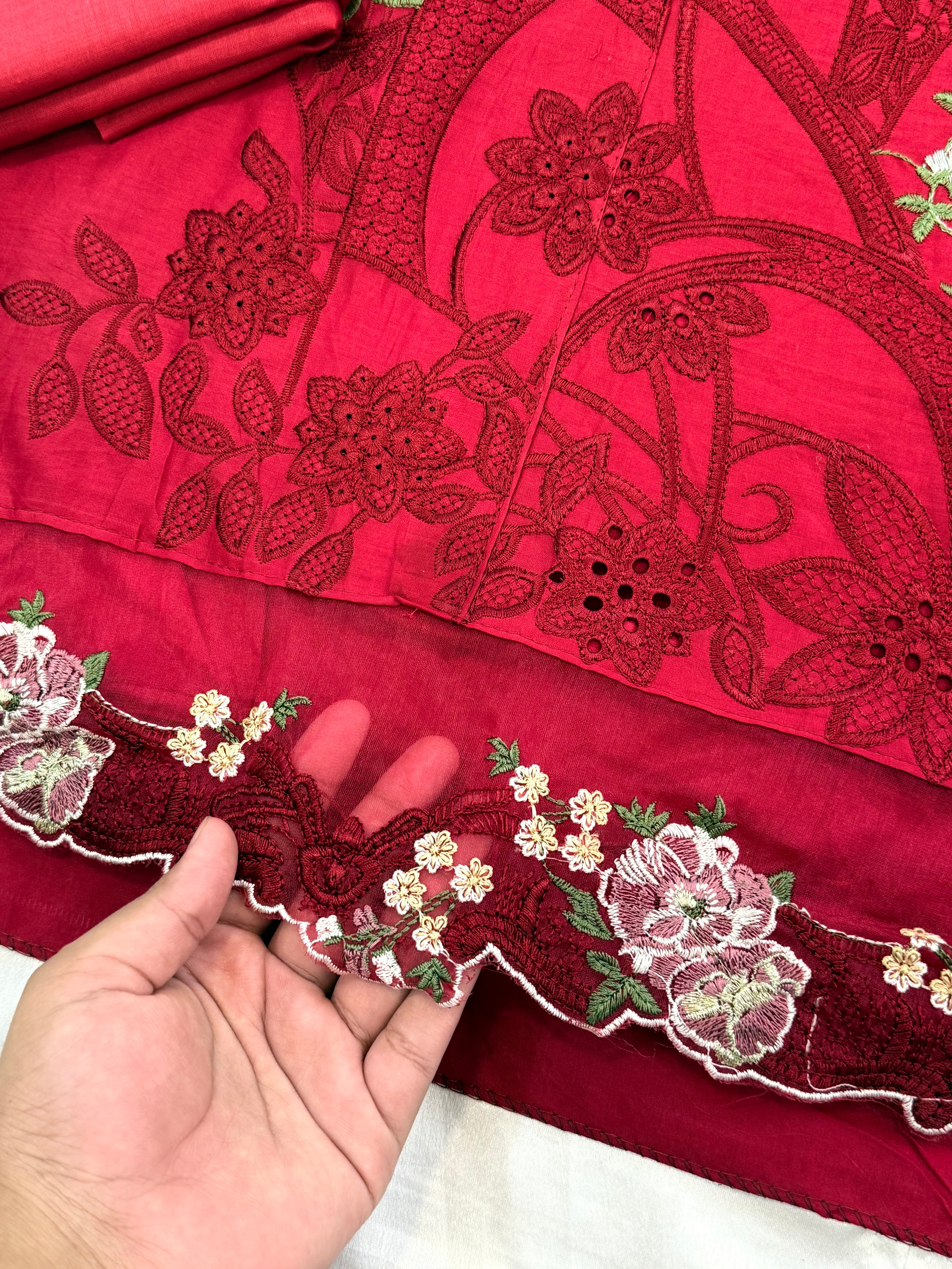 YUMNA COTTON EMBROIDERY SUIT 2 Q