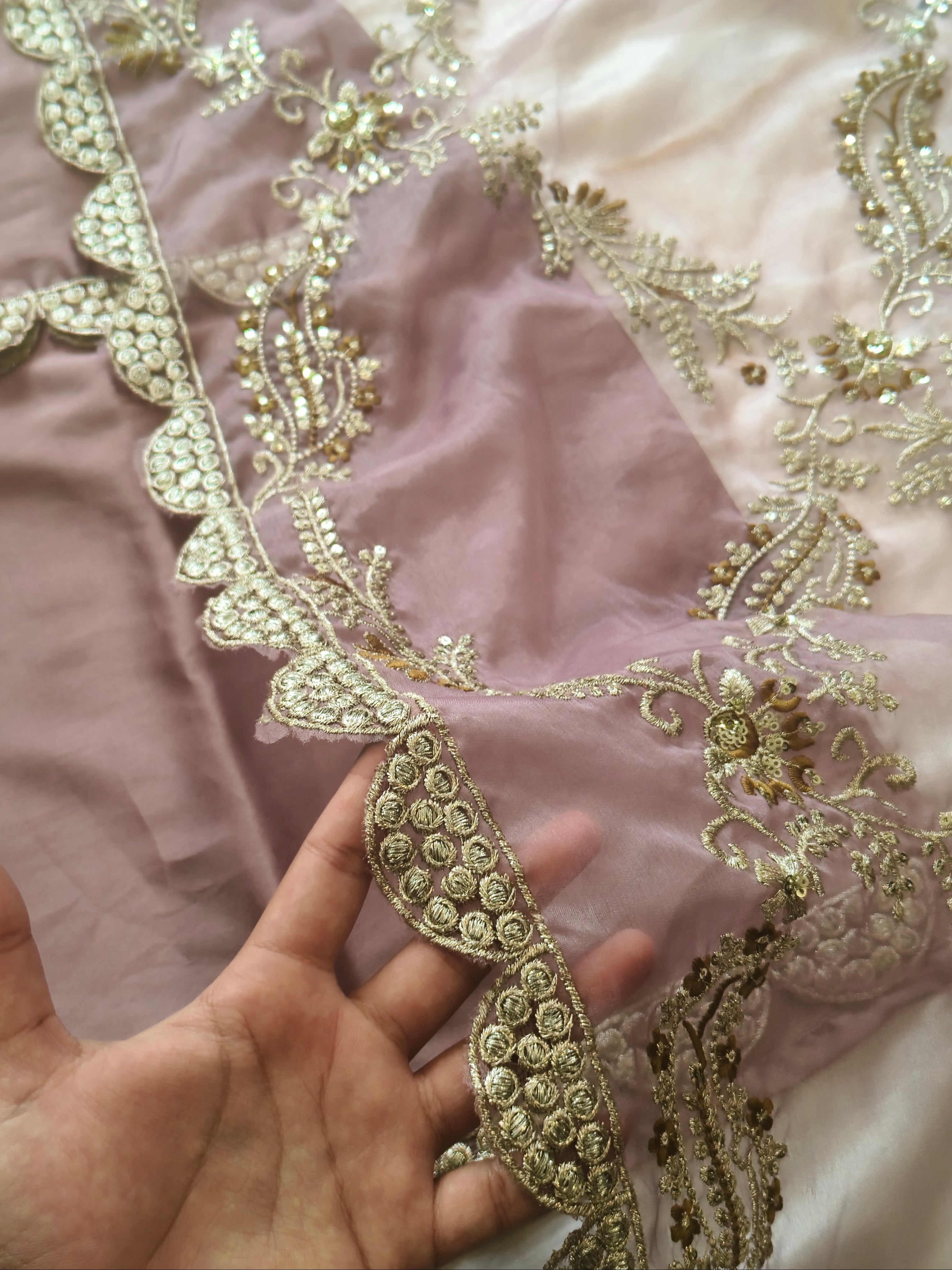 SATIN FARSHI SHALWAR SUIT 1 Q