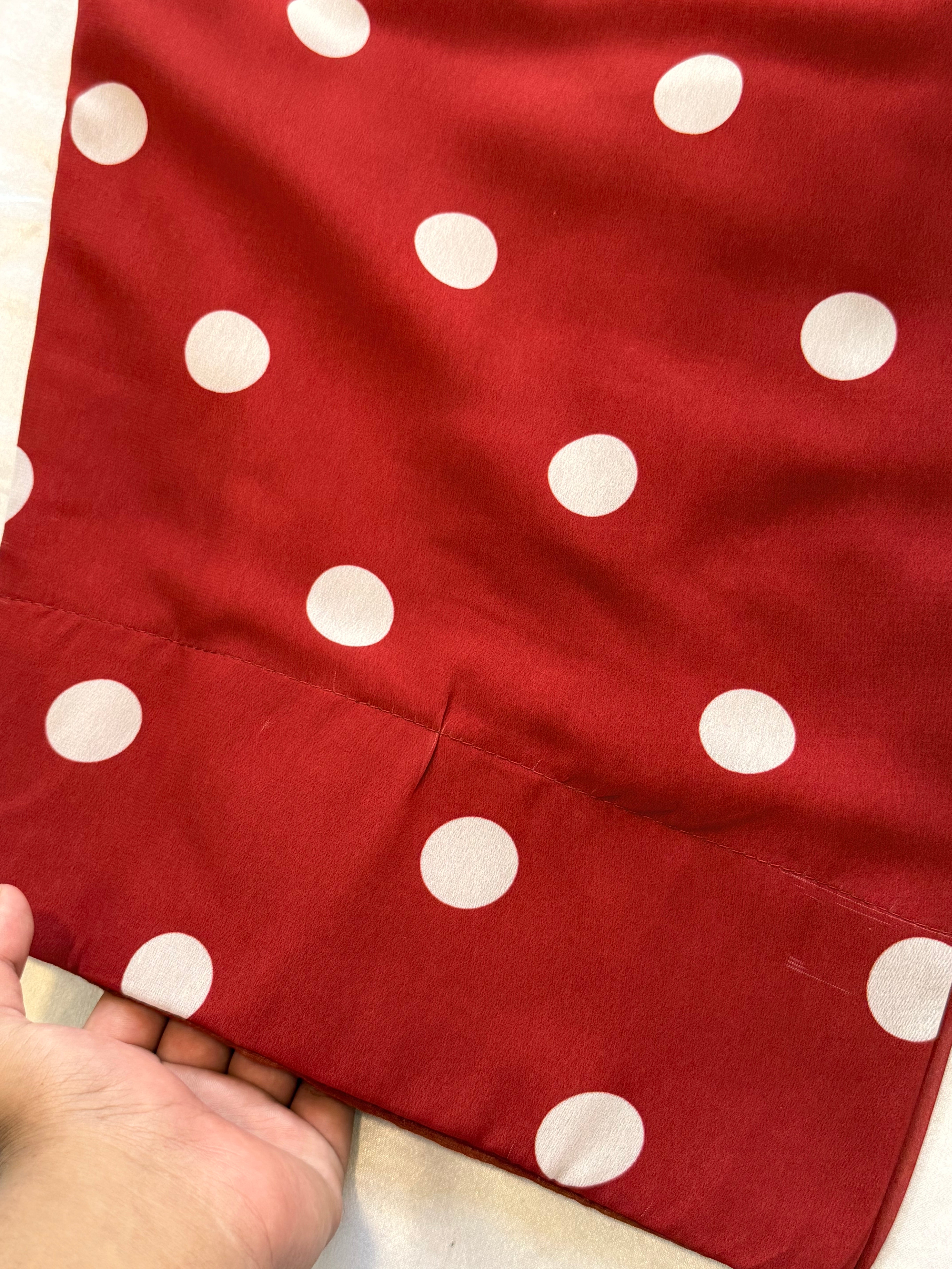 POLKA DOT GEAOGETTE FARSHI SHALWAR SUIT 2