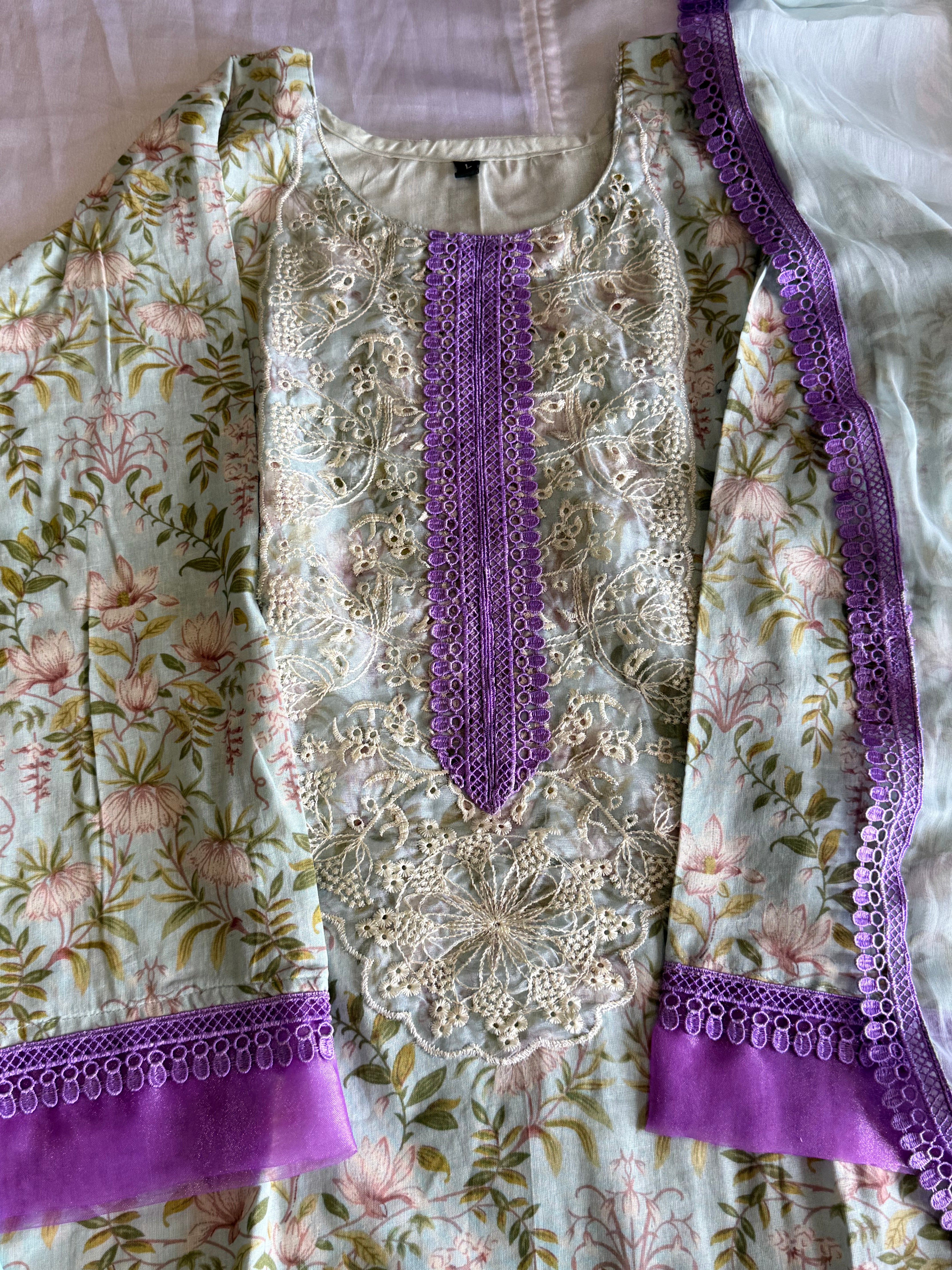 MARIA B COTTON PATCH READYMADE SUIT 4