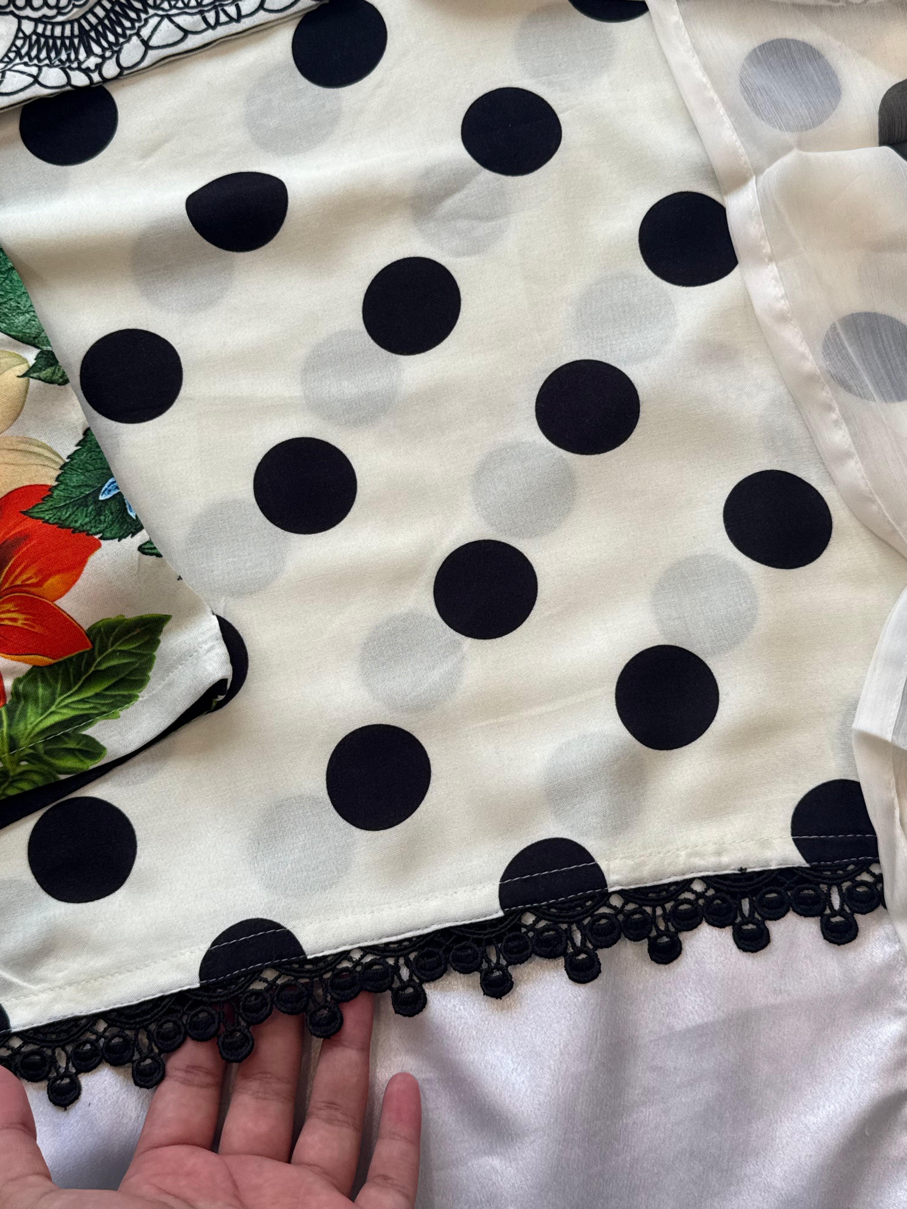 POLKA DOT RAYON SUIT