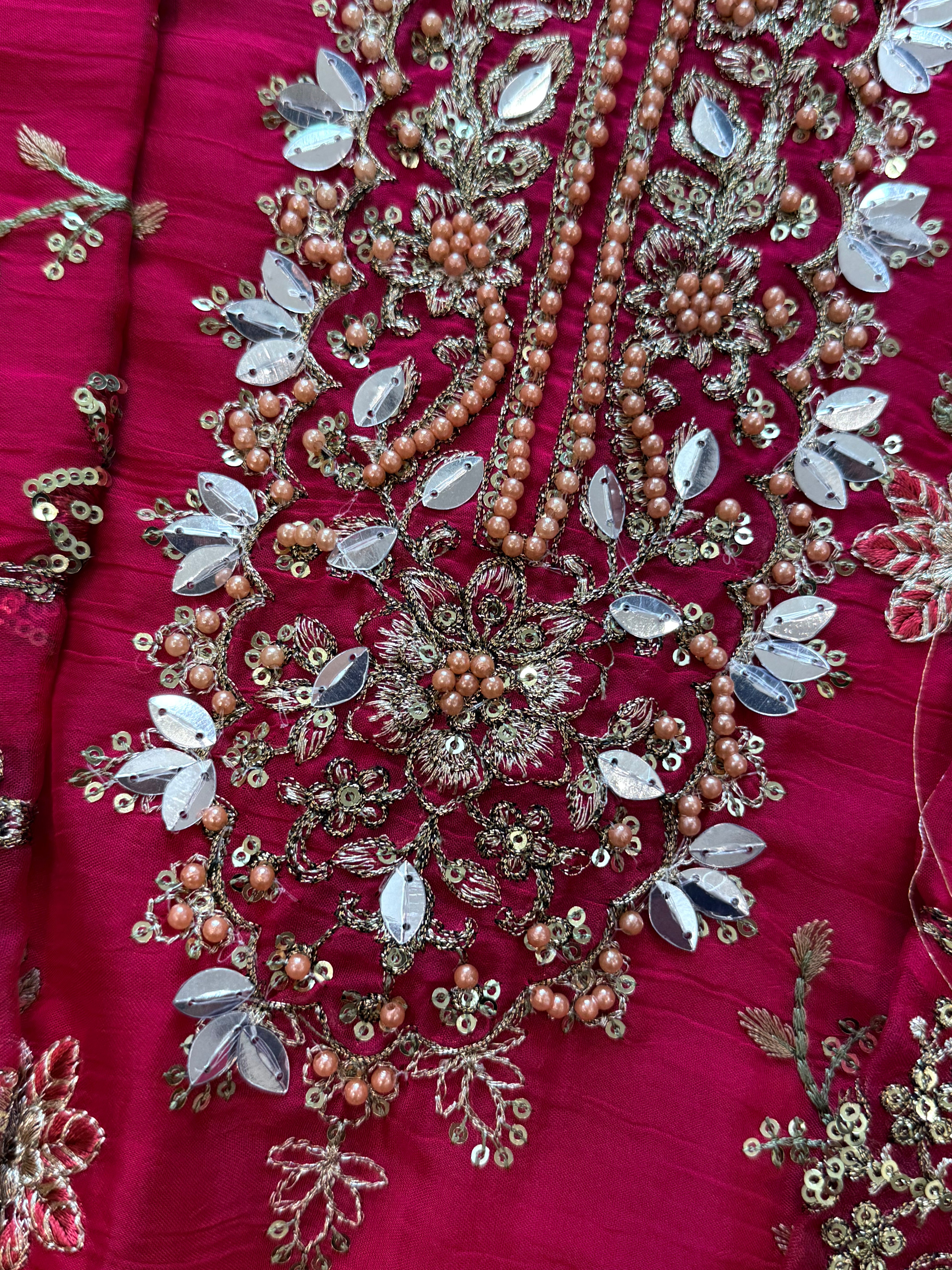 NOOR -E-CHIFFON PINK READYMADE SUIT