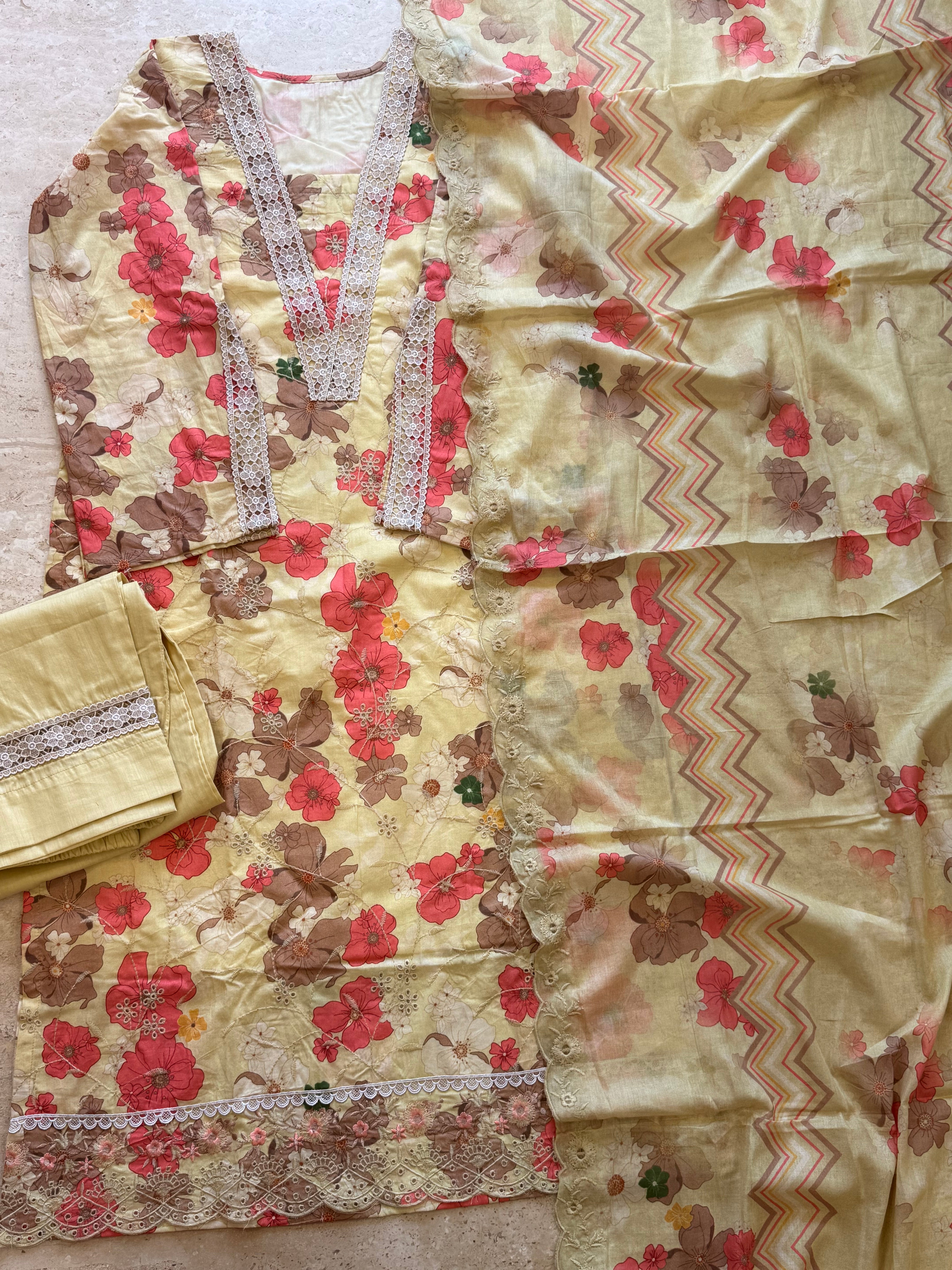 IZNIK COTTON READYMADE SUIT 2