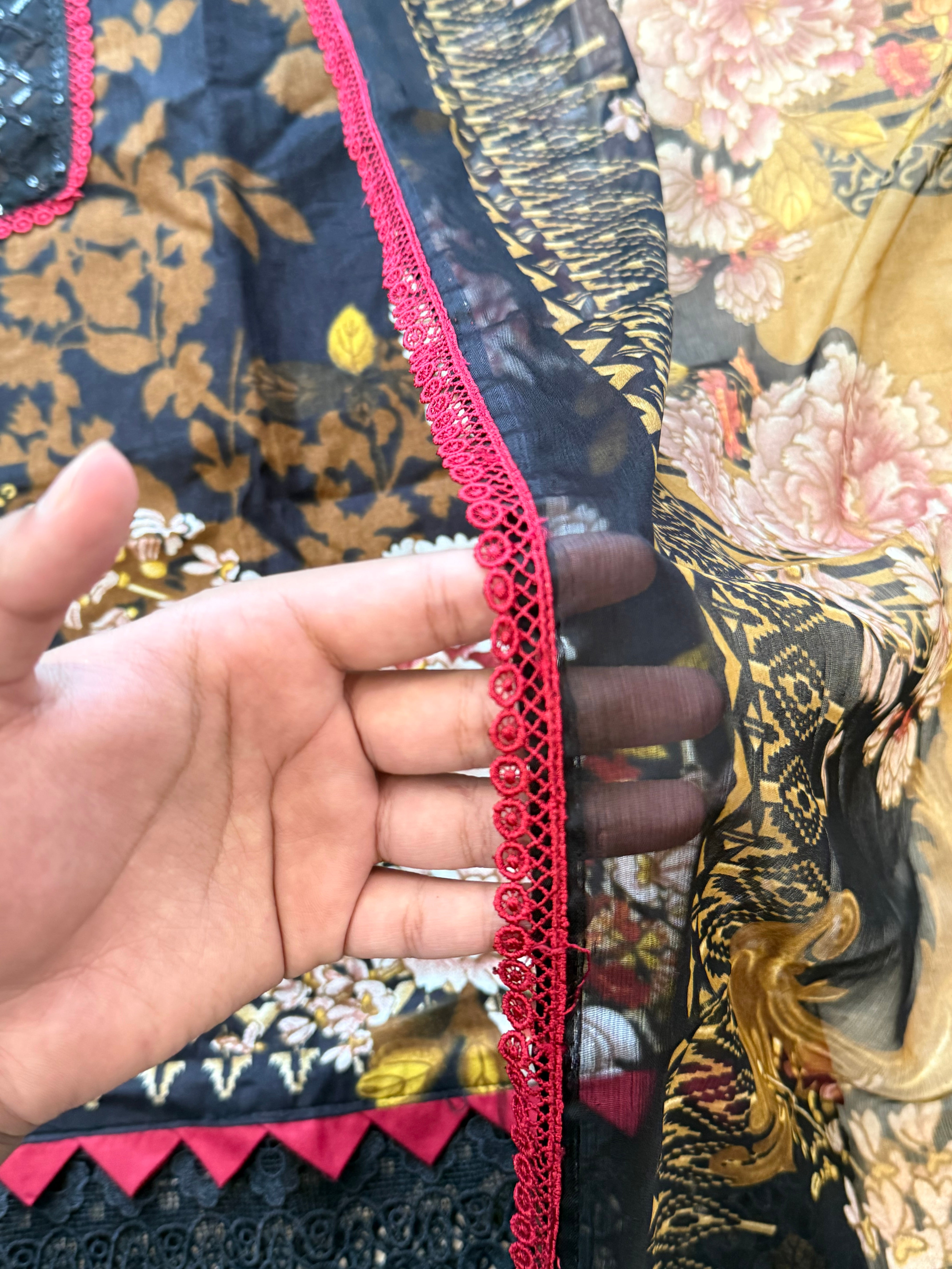 ZARA BLACK  PATCH READYMADE SUIT