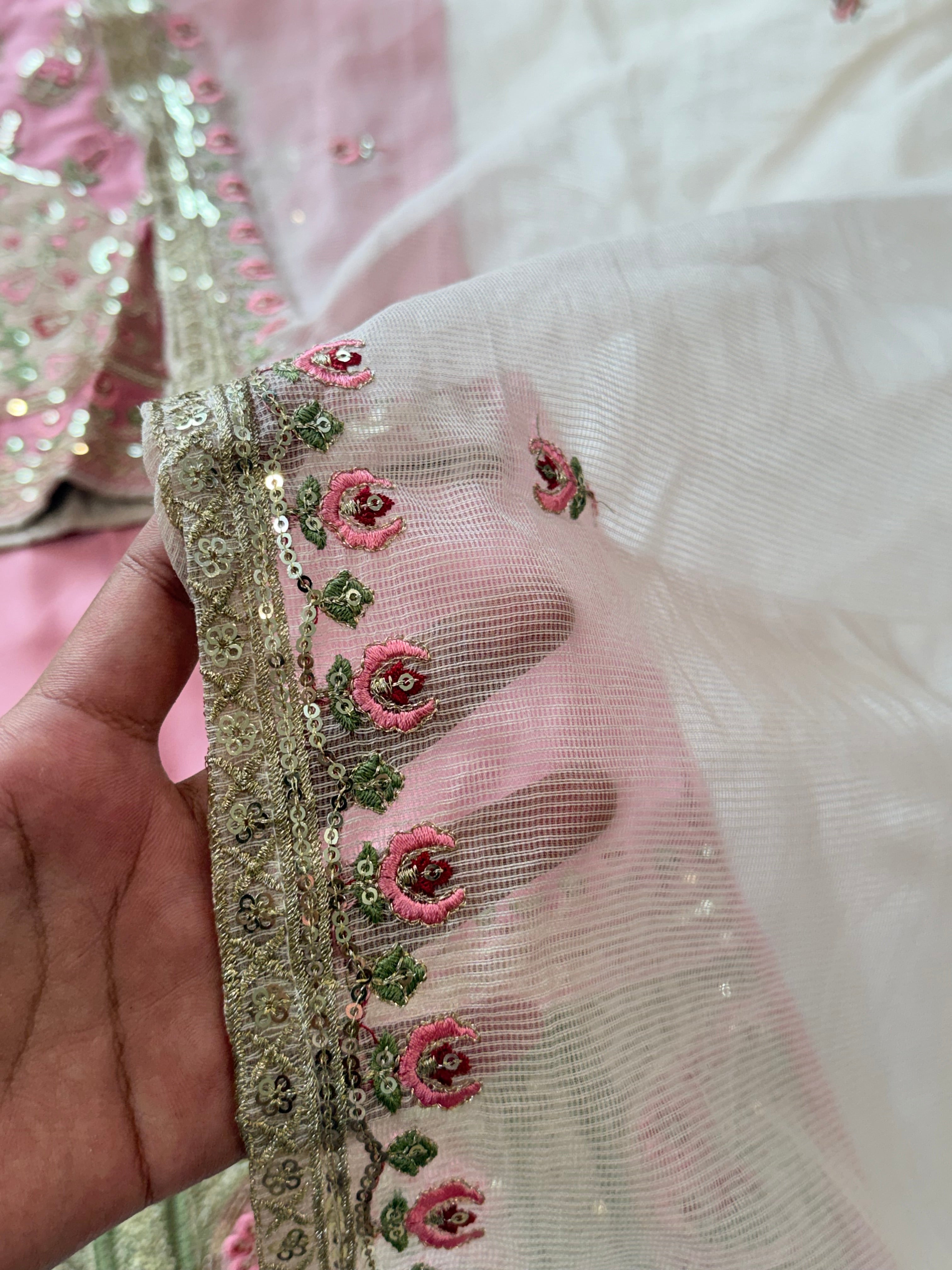 MARIAM SATIN EMBROIDERY SUIT