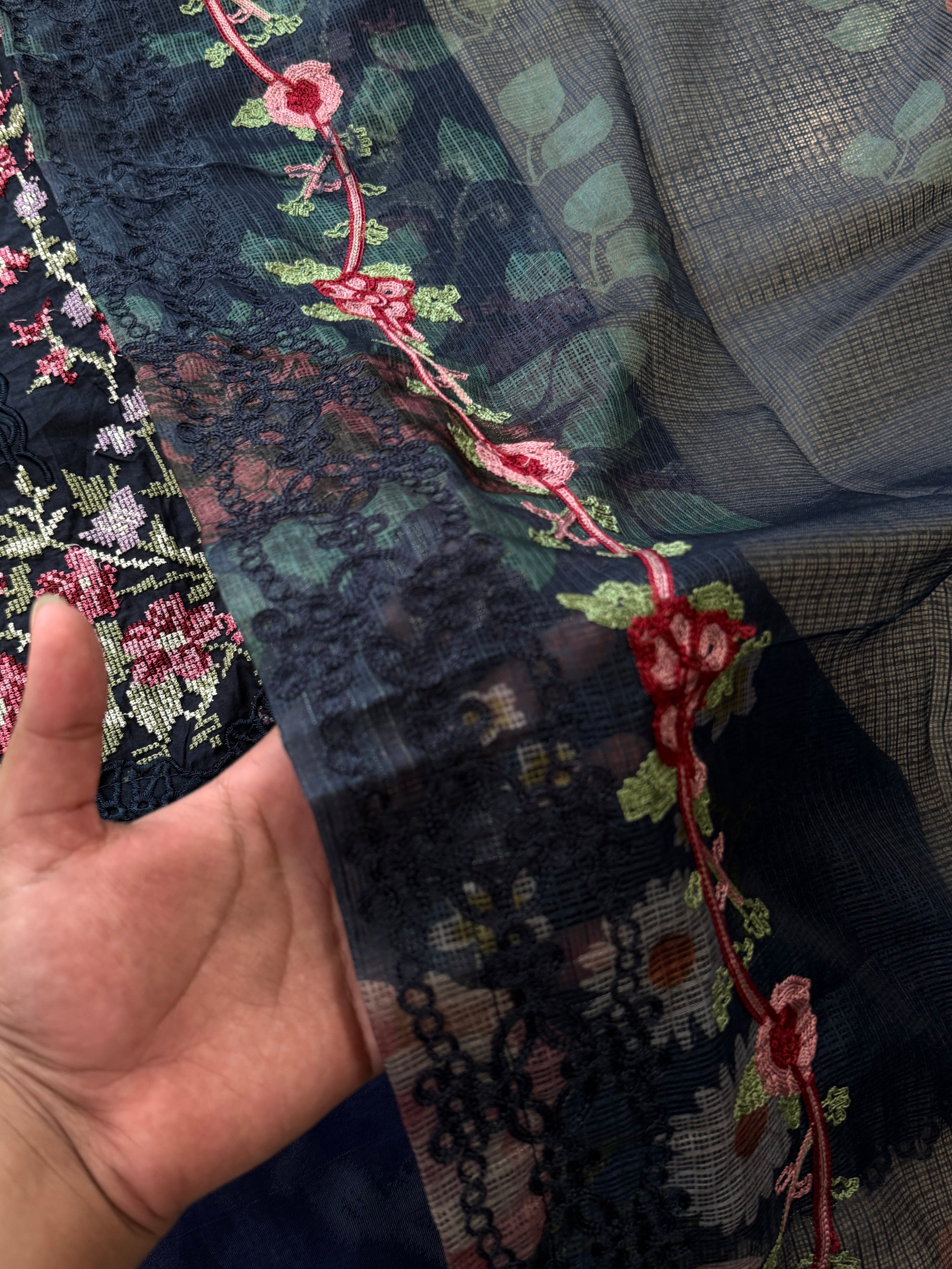 HANIA BLUE READYMADE SUIT Q