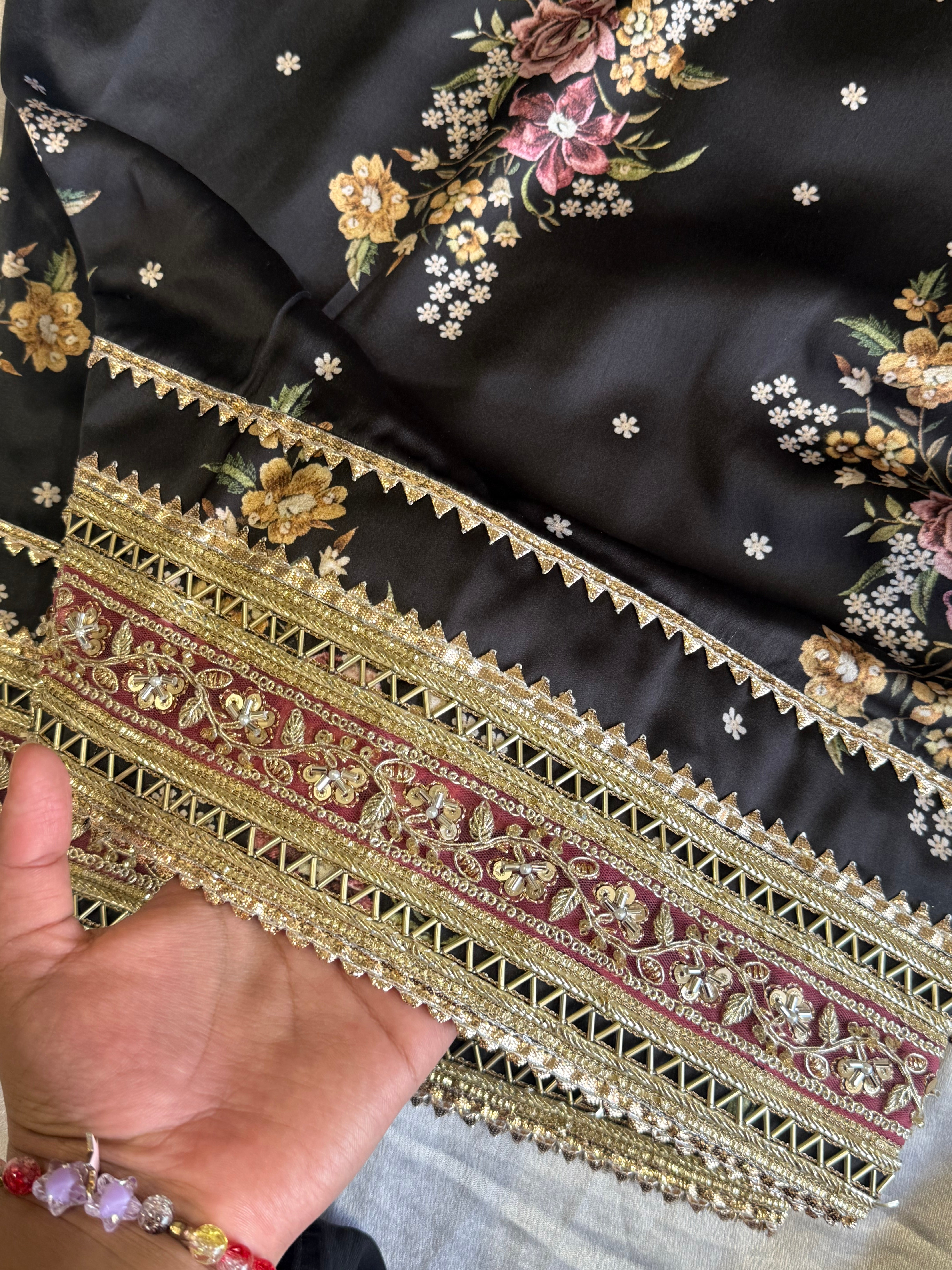 SATIN FARSHI SHALWAR SUIT