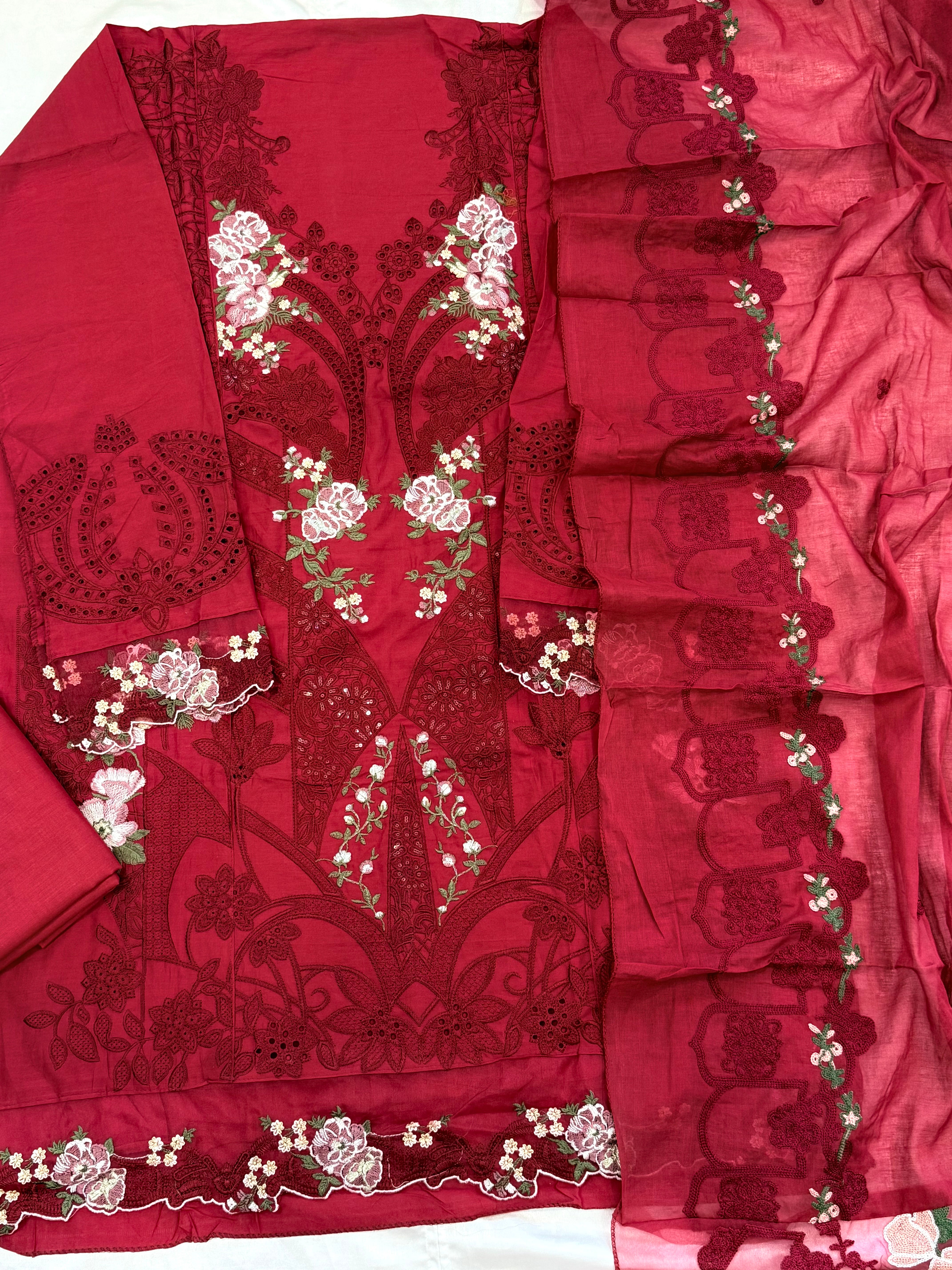 YUMNA COTTON EMBROIDERY SUIT 2 Q
