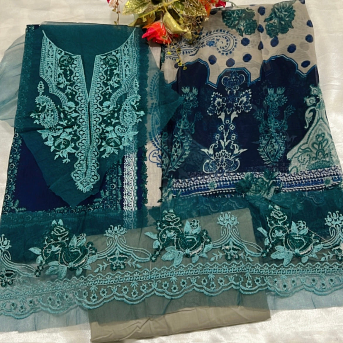 ZARA LAWN PATCH SUIT