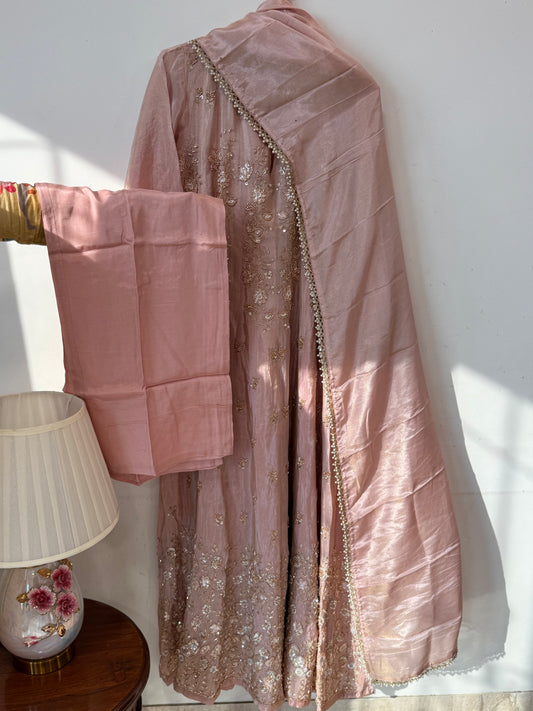 PARO PEACH HANDWORK FROCK 11 Q