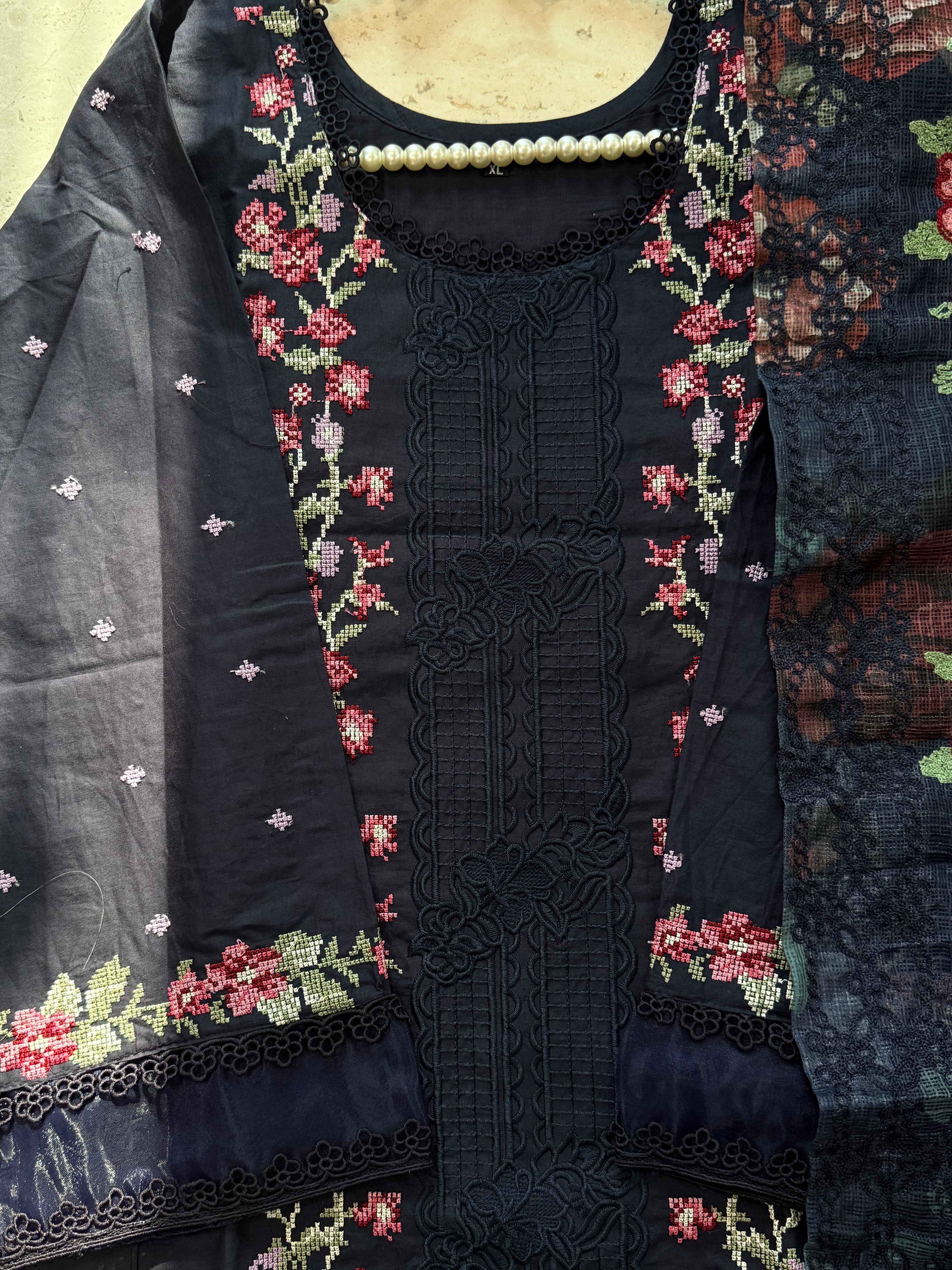 HANIA BLUE READYMADE SUIT Q