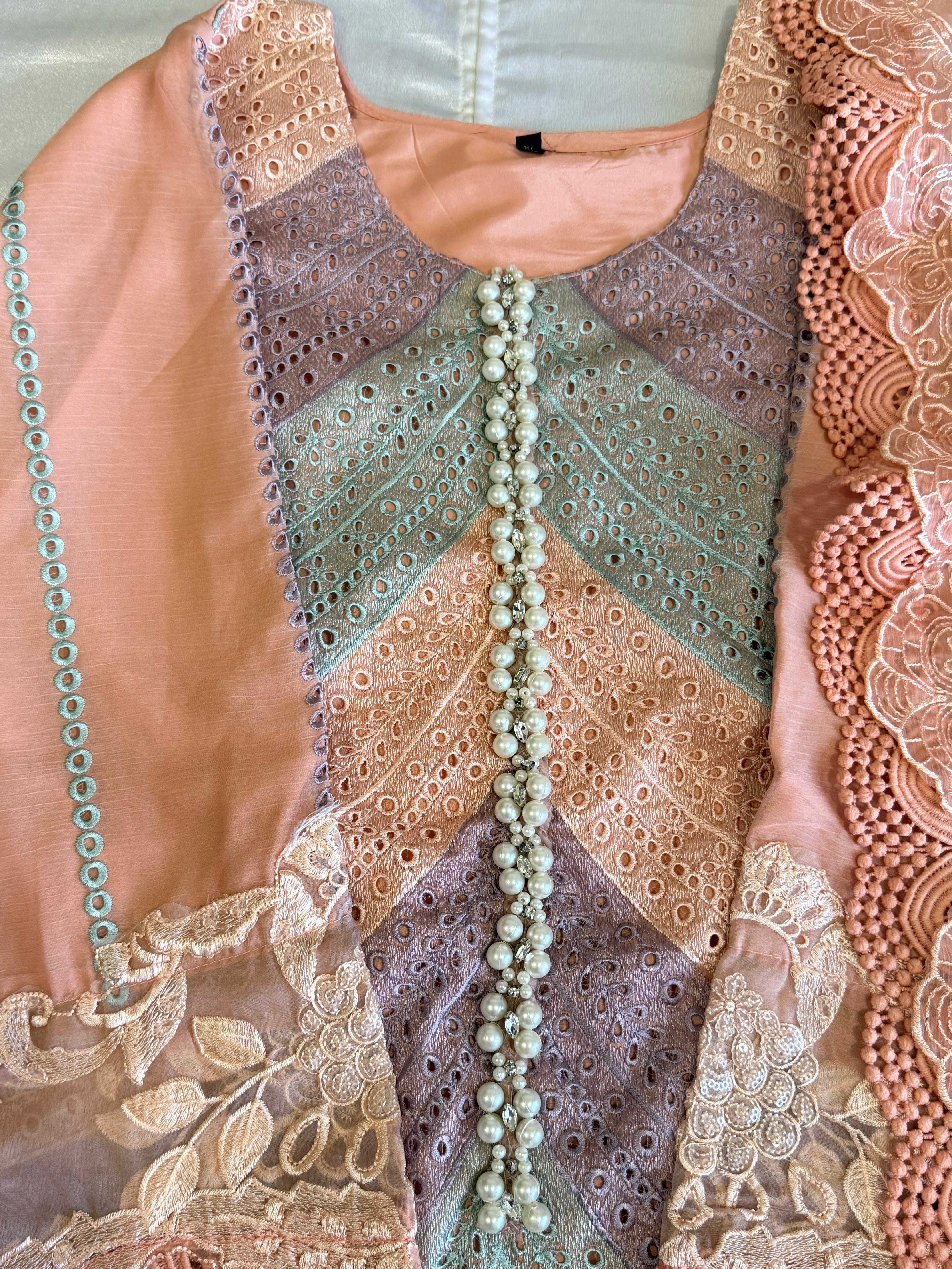 MARIA B CHIFFON READYMADE SUIT Q