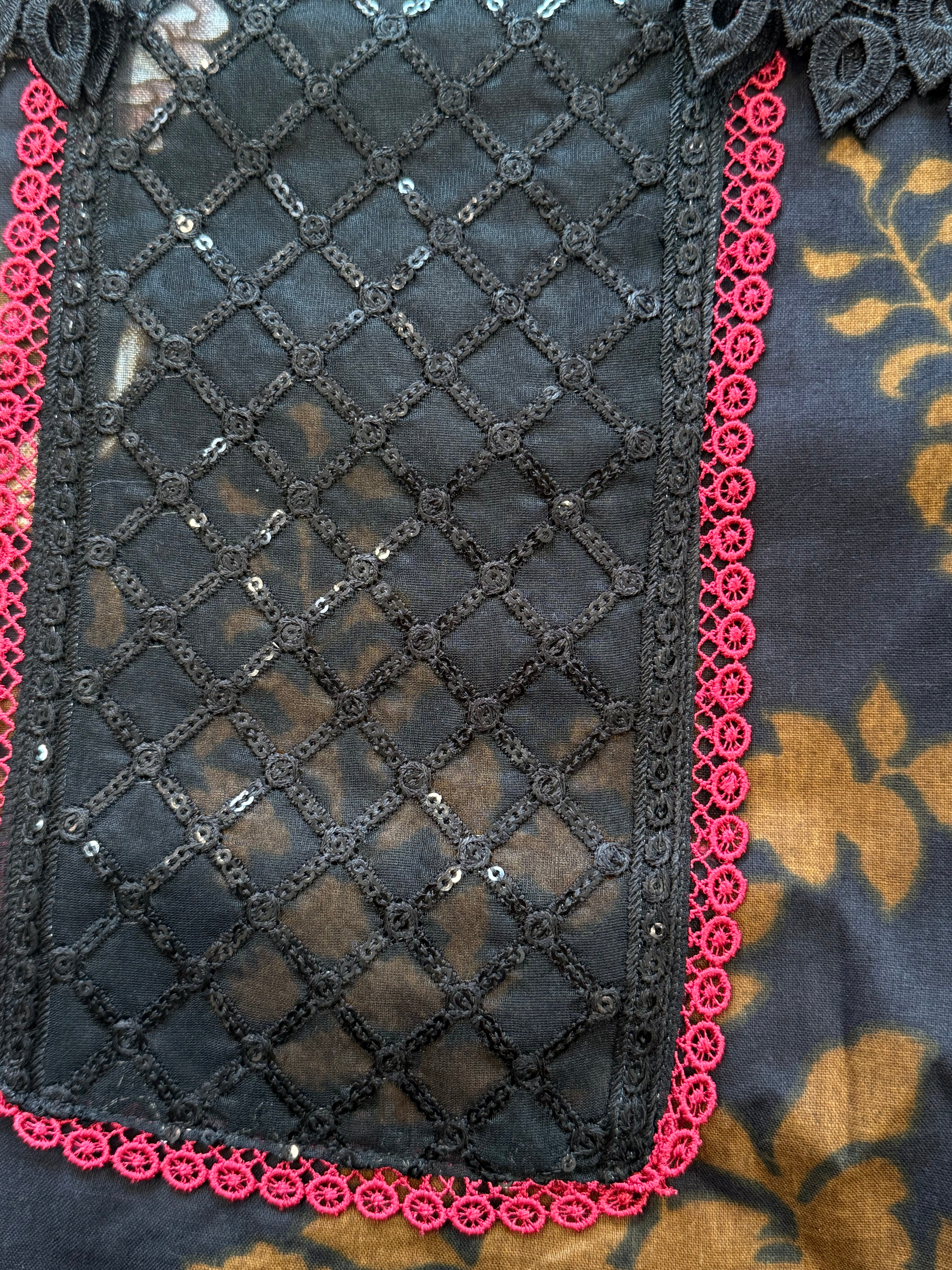 ZARA BLACK  PATCH READYMADE SUIT