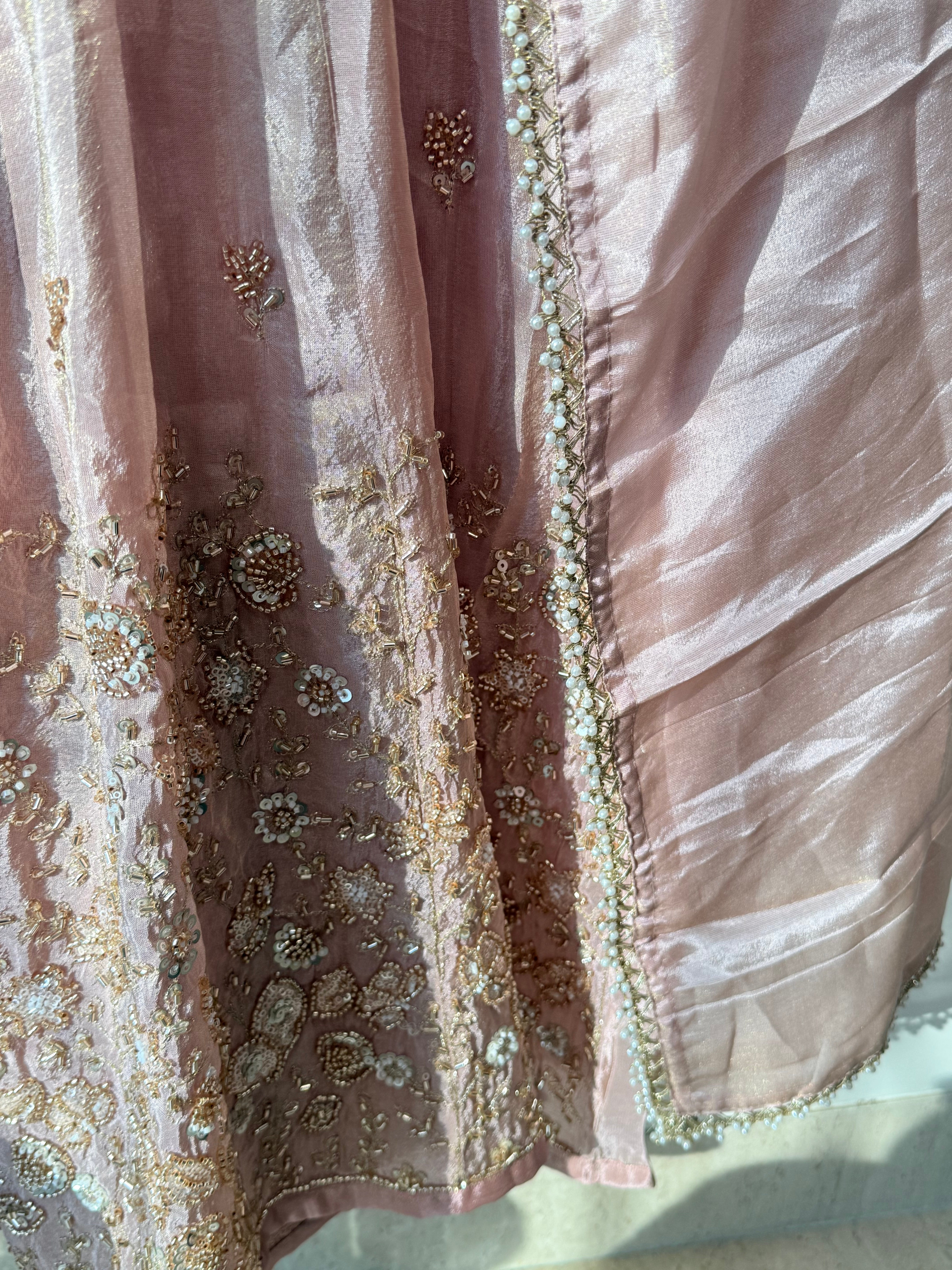 PARO PEACH HANDWORK FROCK 11 Q