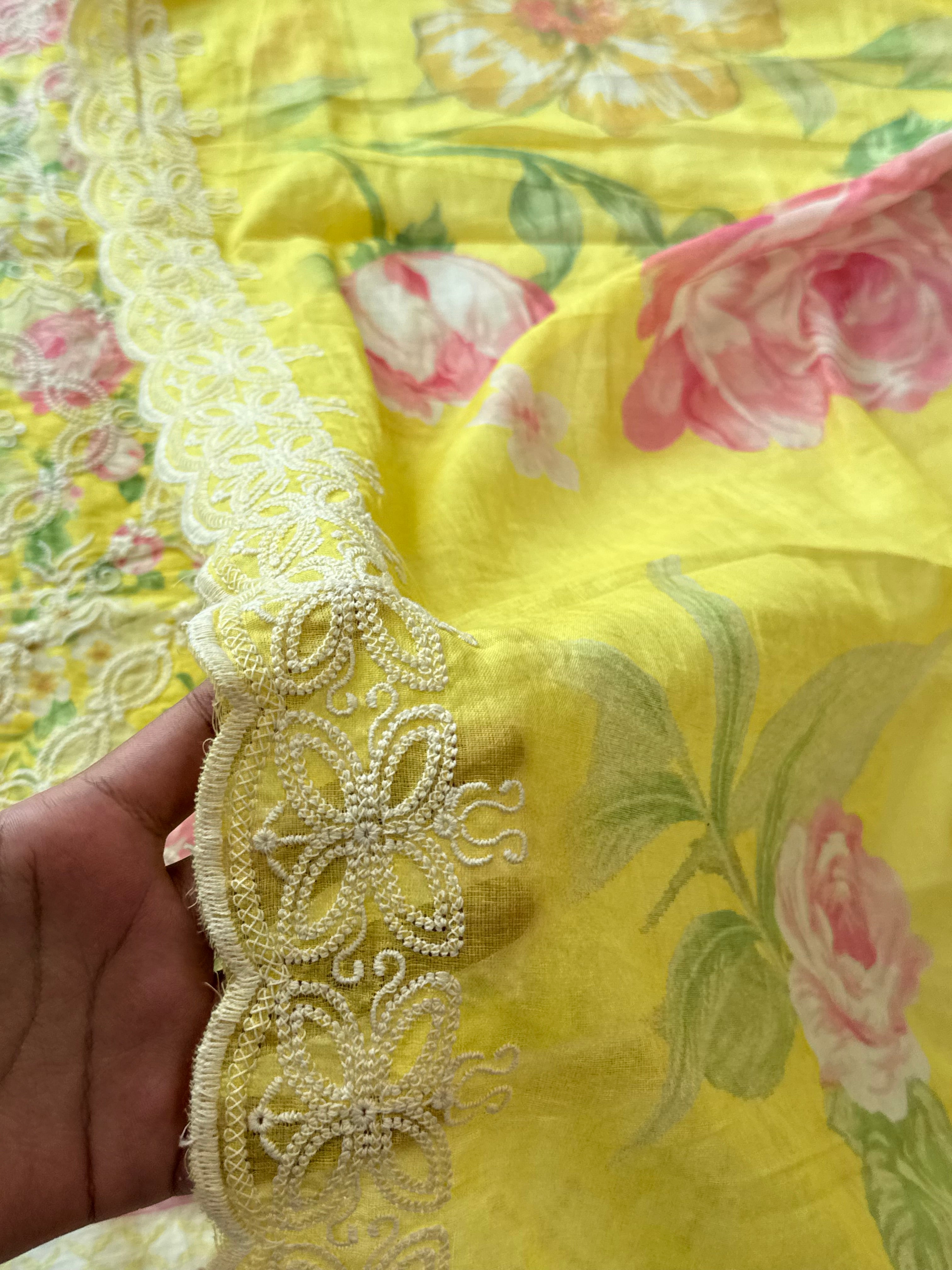 FIZA LAWN EMBROIDERY SUIT 4 Q