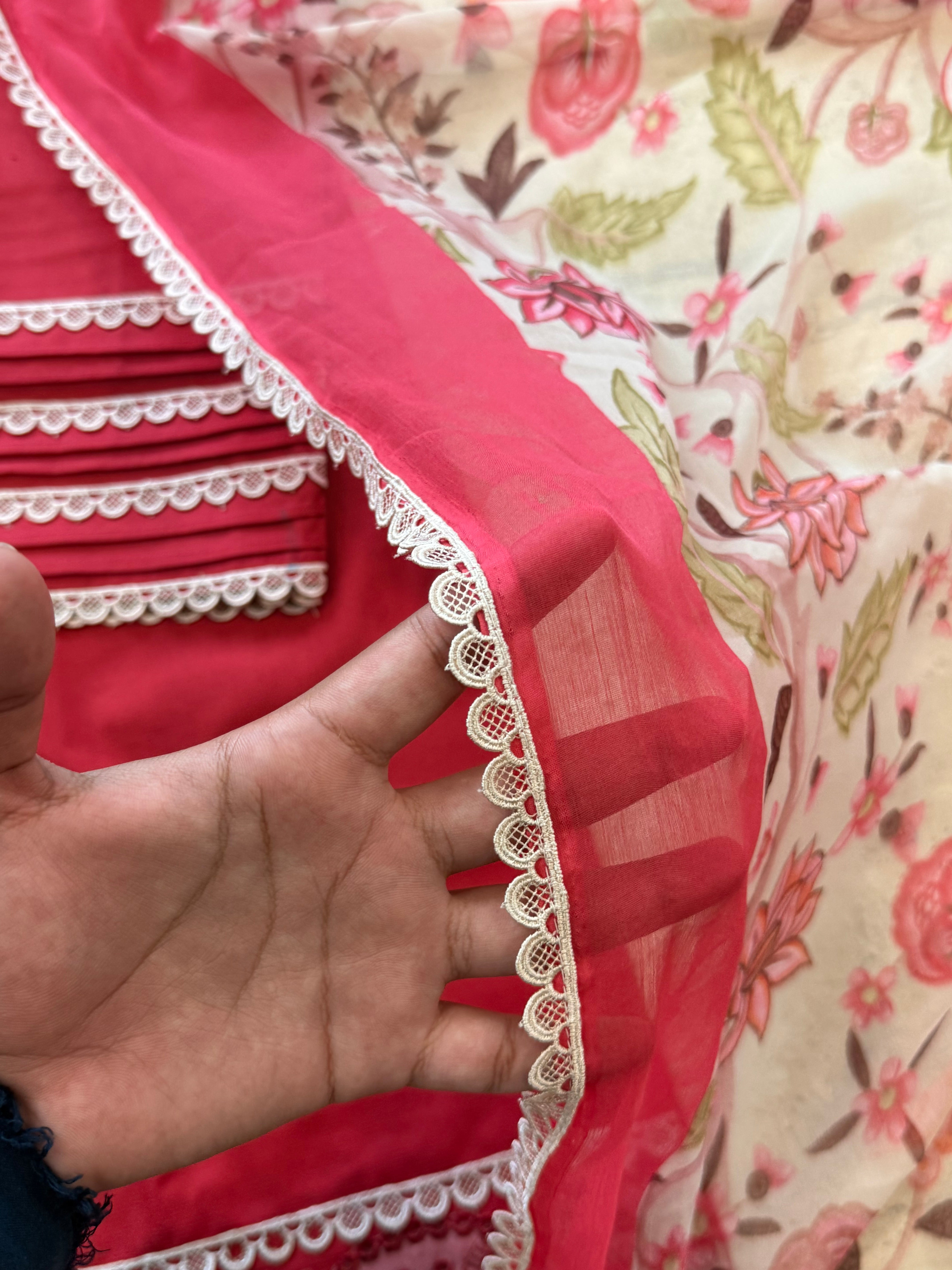 ANISA COTTON PATCH FARSHI SHALWAR SUIT