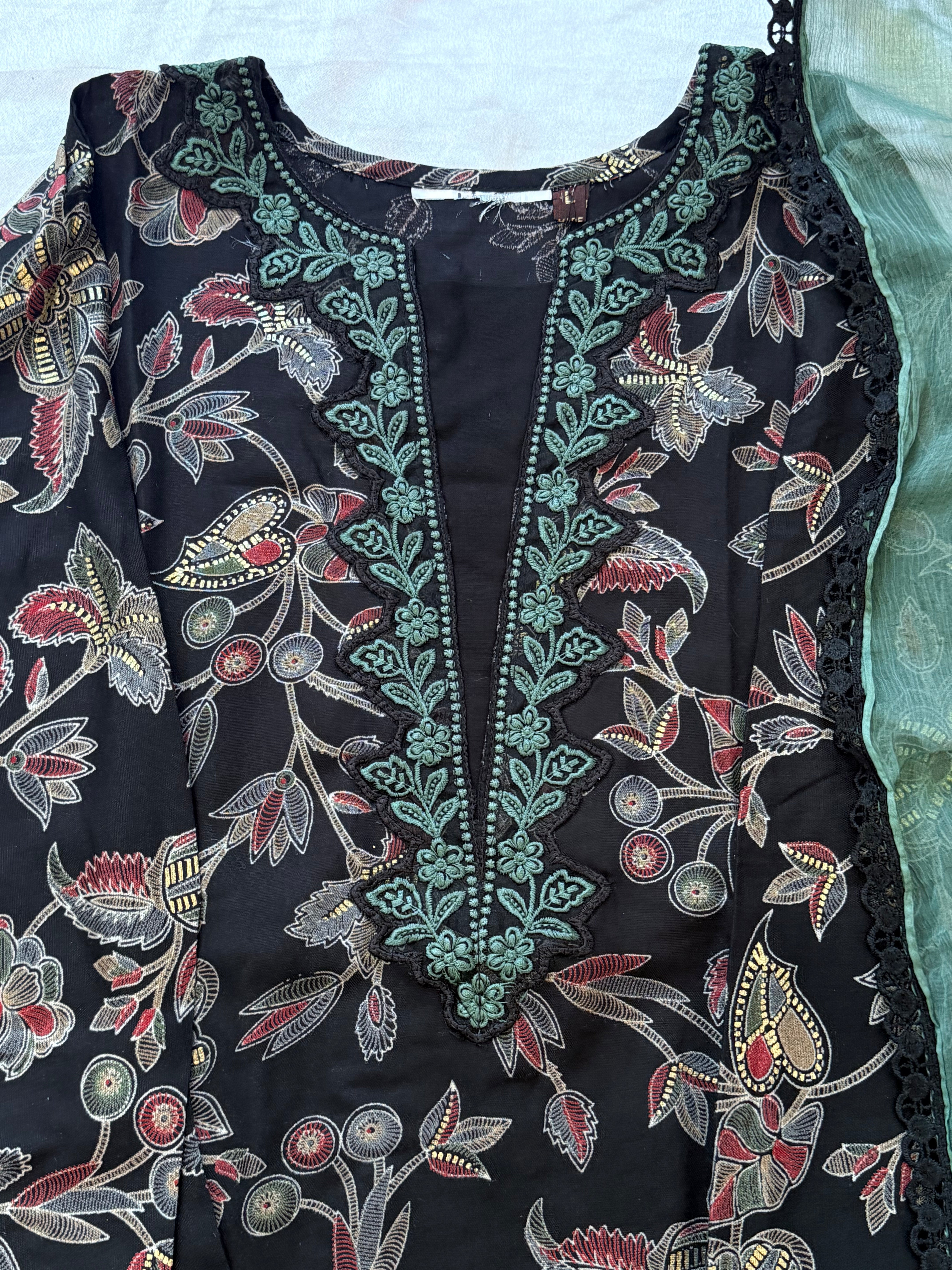 LAWN CUTWORK READYMADE SUIT 5001