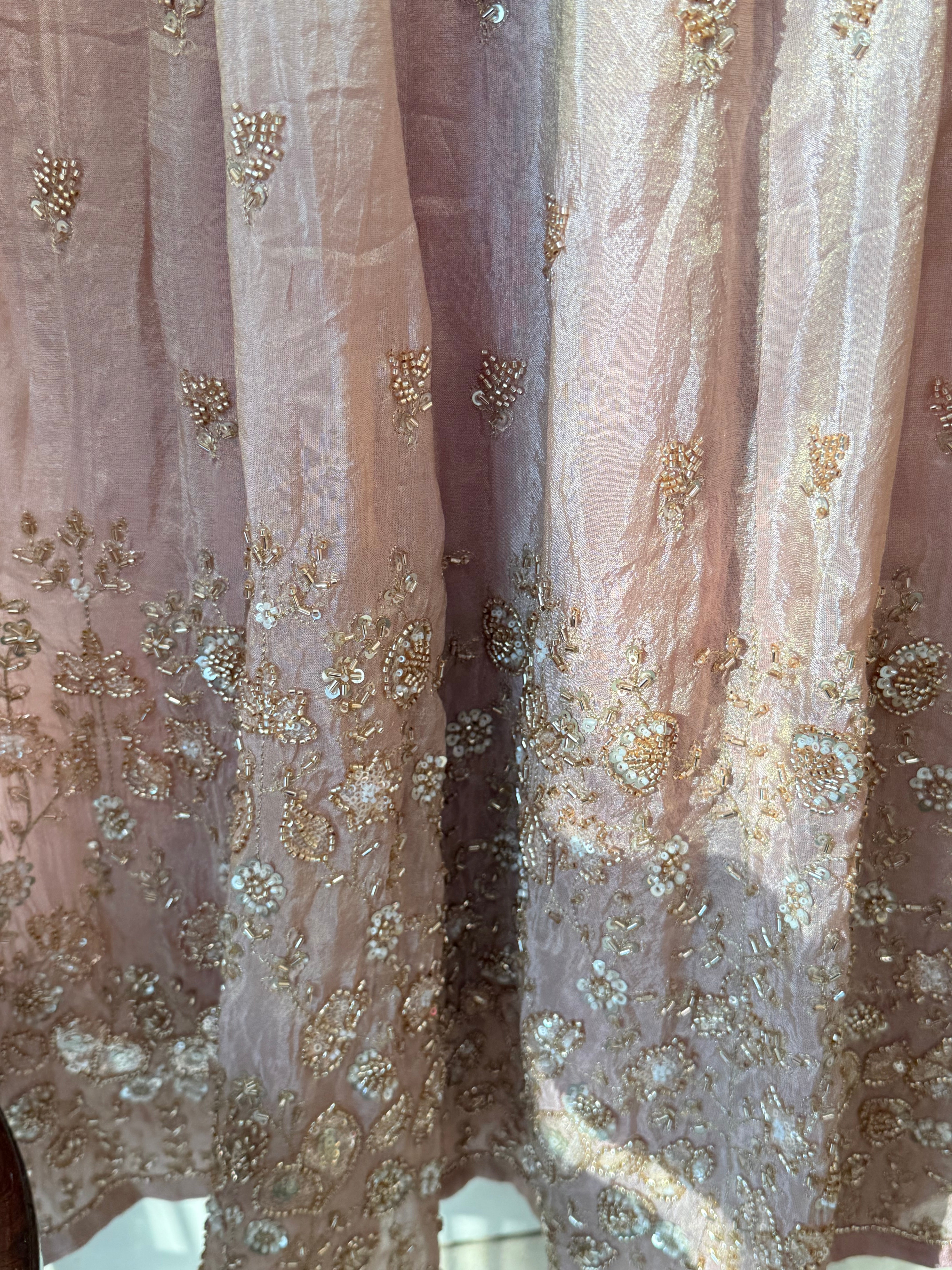 PARO PEACH HANDWORK FROCK 11 Q