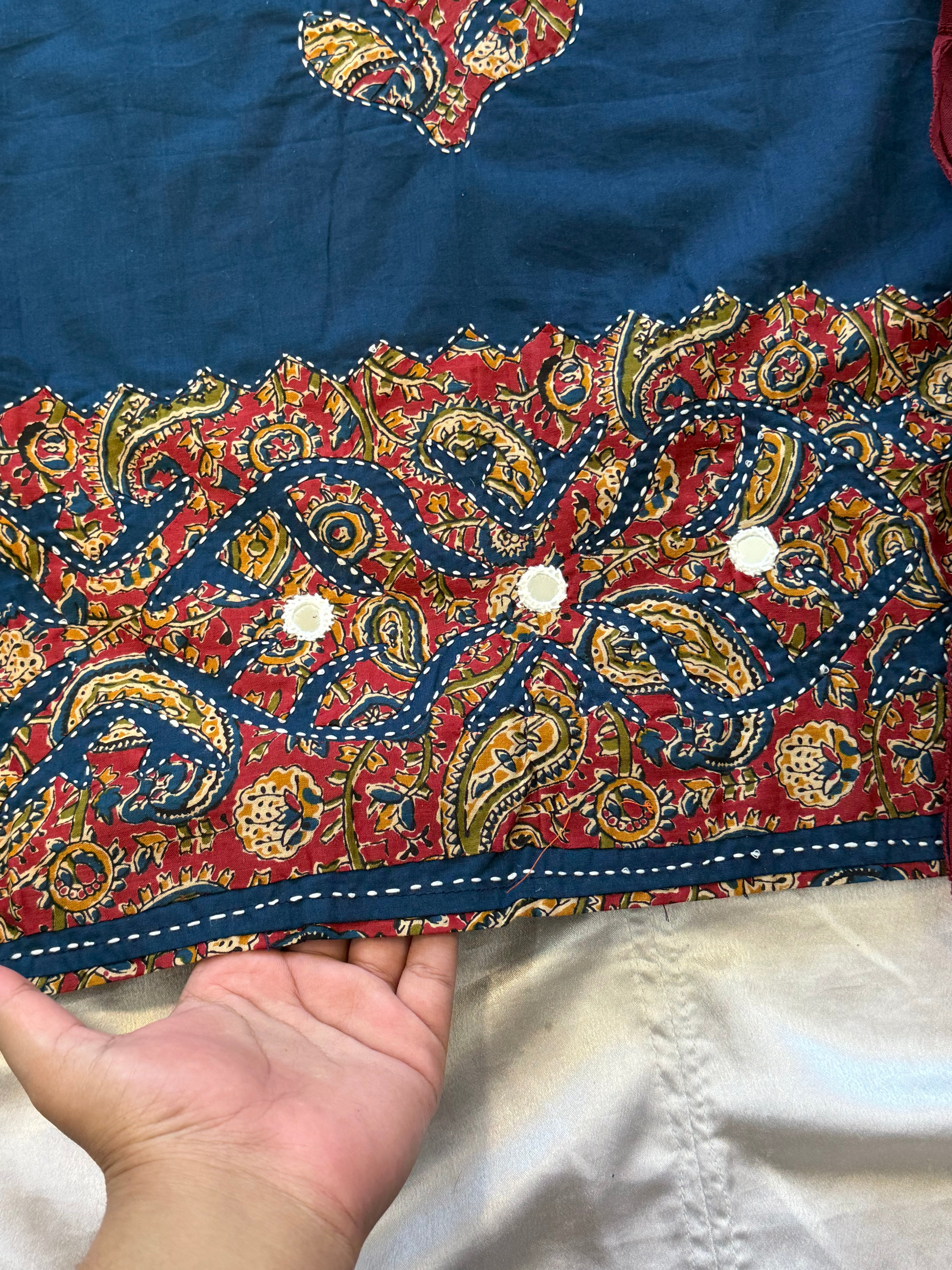 APPLIQUÉ PURE COTTON SUIT 2