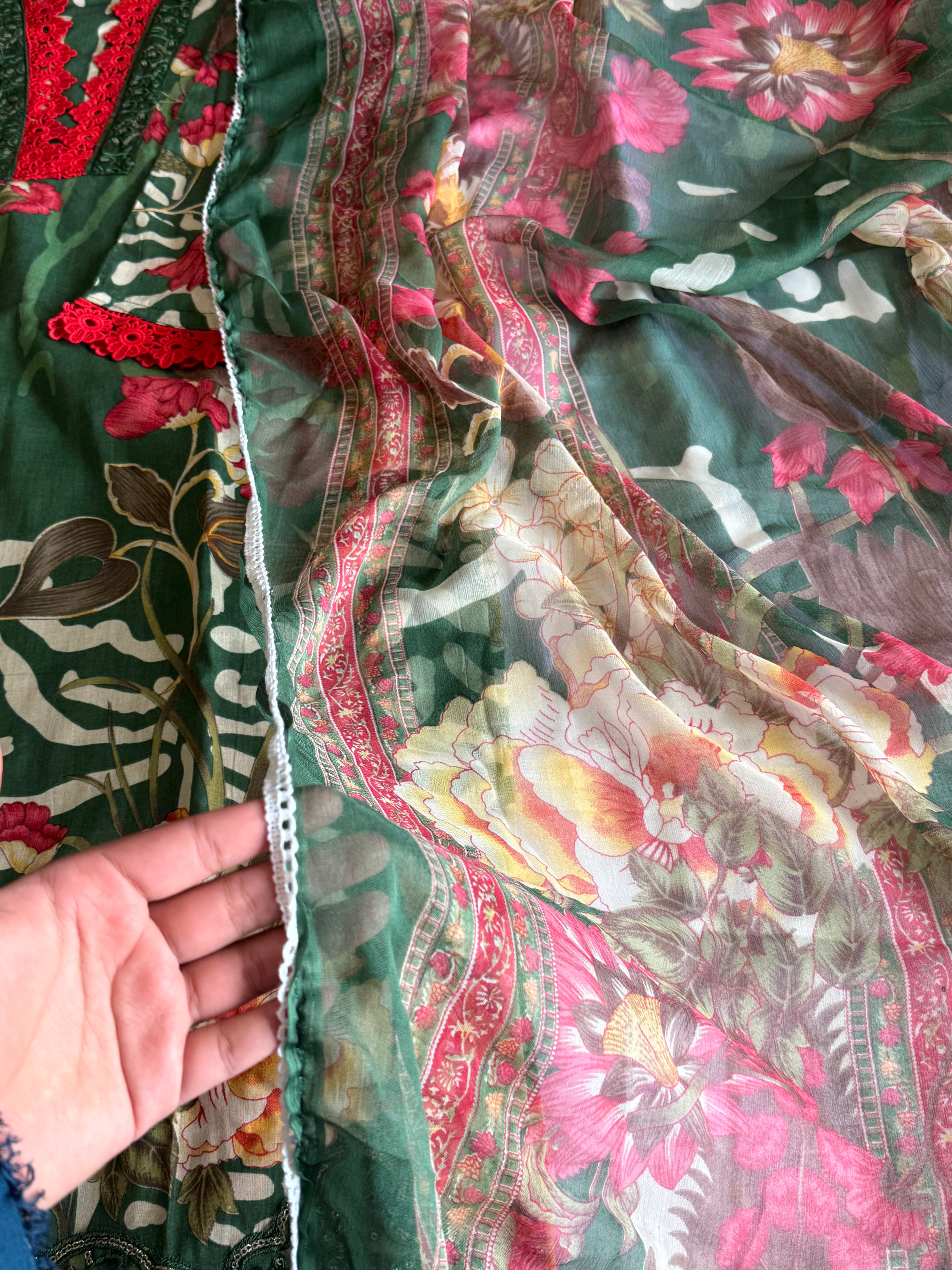 MARIA B COTTON PATCH READYMADE SUIT 5