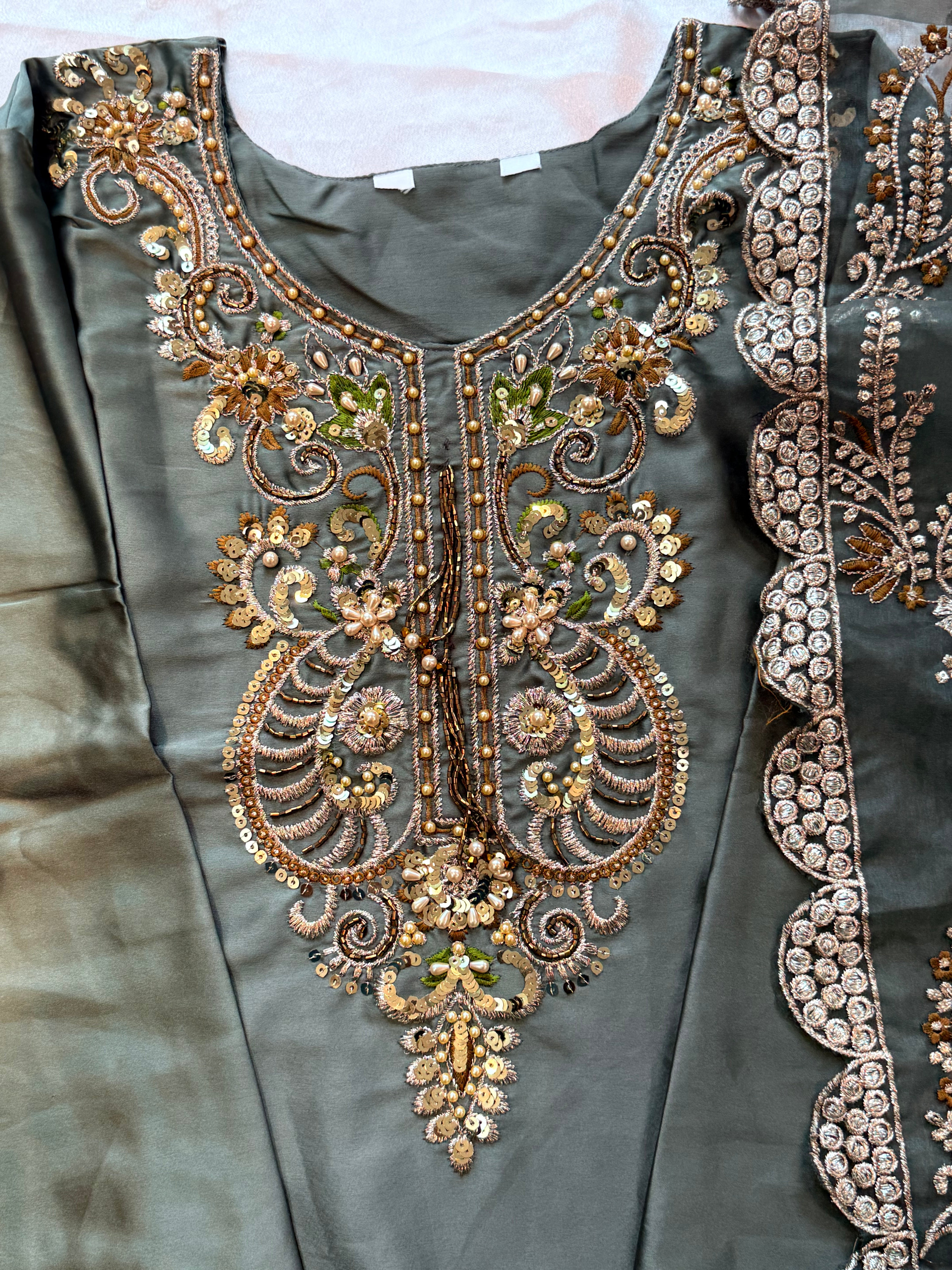 SATIN FARSHI SHALWAR SUIT 2 Q