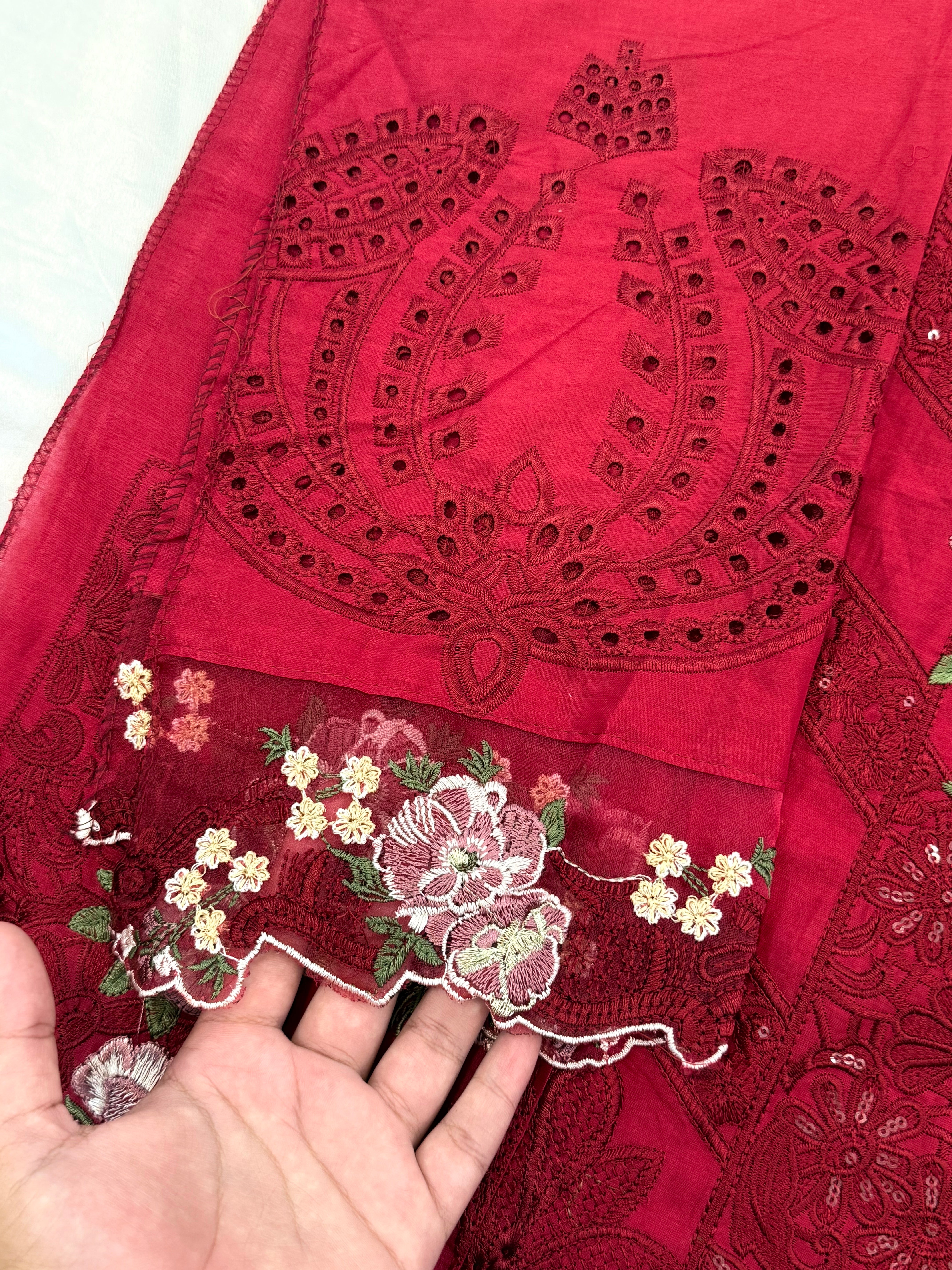 YUMNA COTTON EMBROIDERY SUIT 2 Q