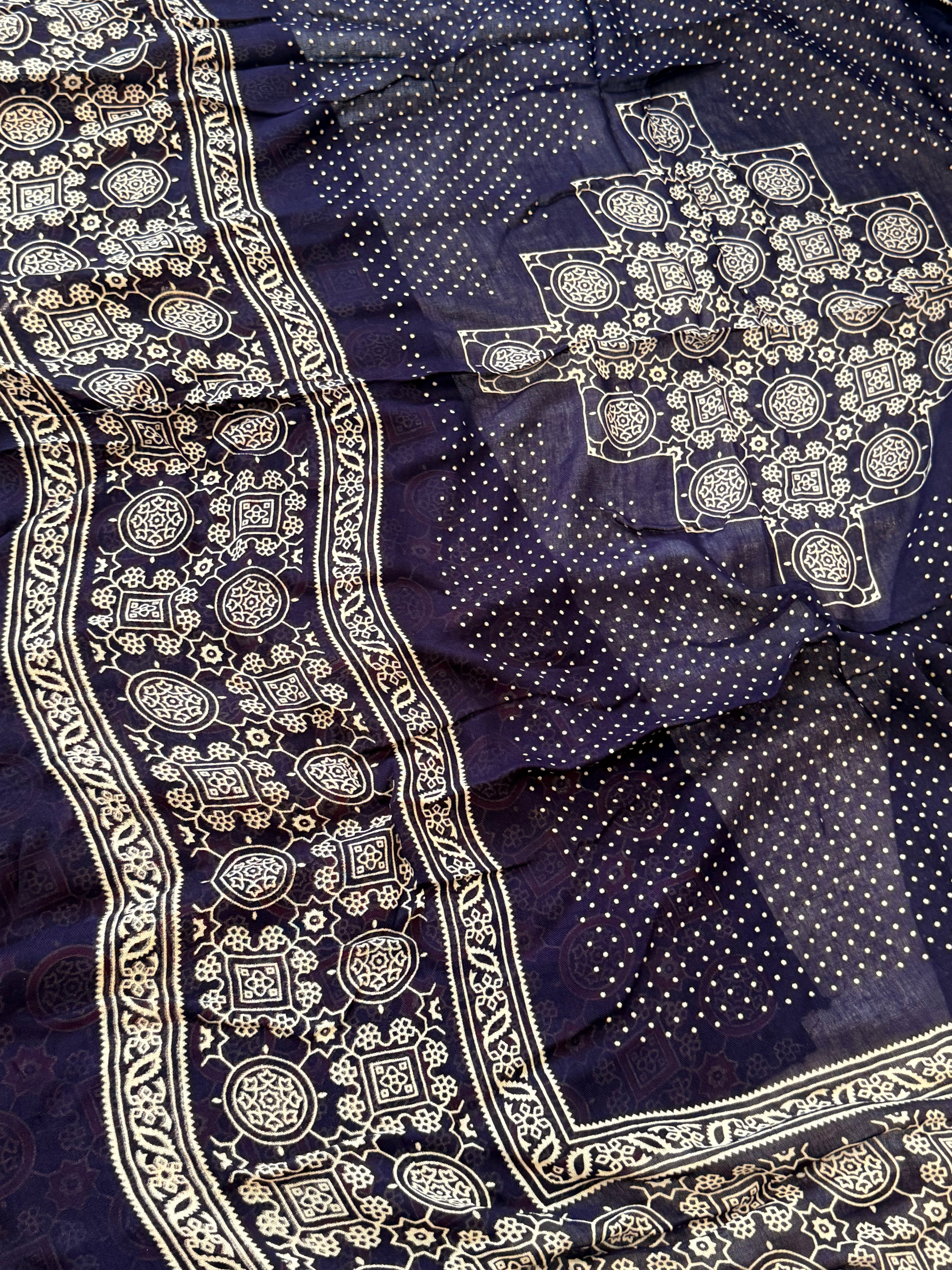 AJRAK COTTON PRINTED SUIT 1