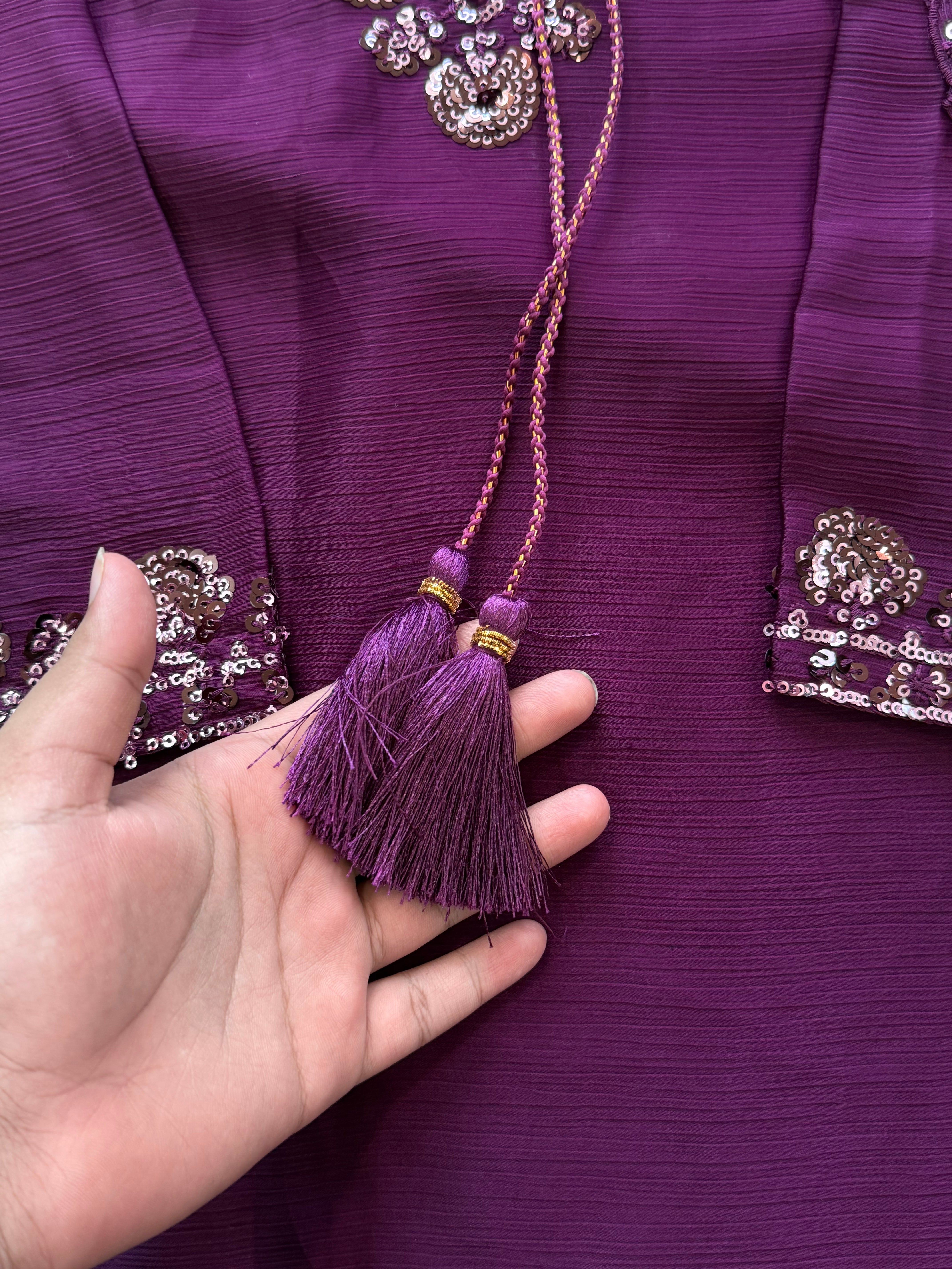 CHIFFON FARSHI SHALWAR SUIT 1