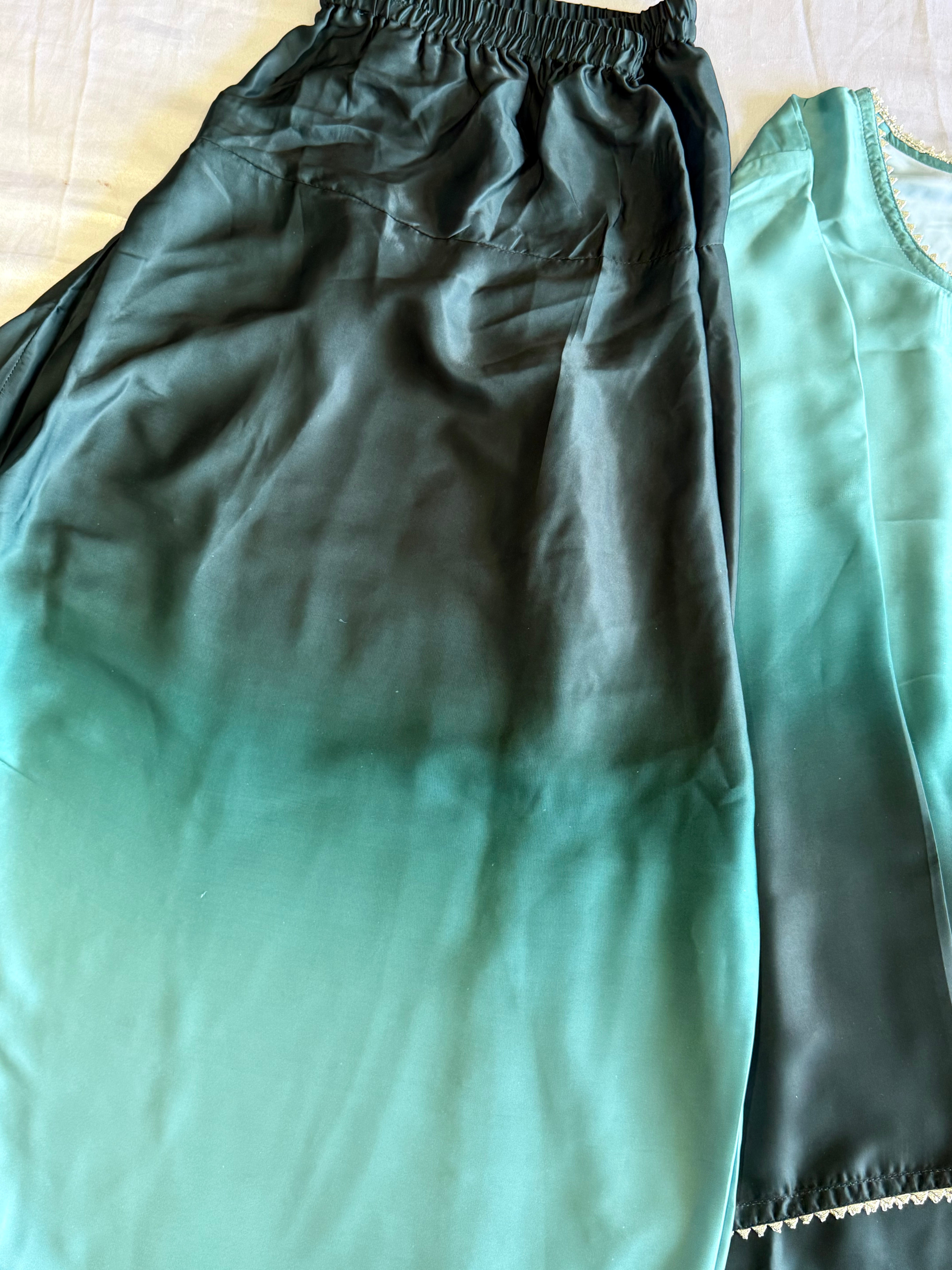 OMBRÉ FARSHI SHALWAR SUIT
